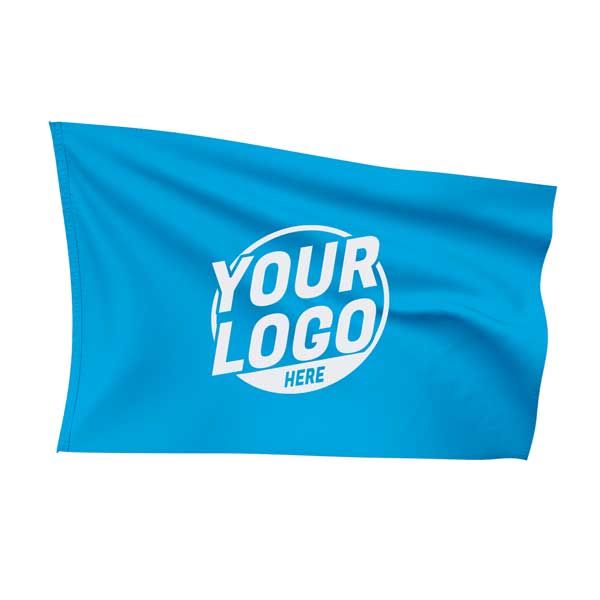 Custom Fully Sublimated Solid I28 Pattern Dark Aqua Flag 15753