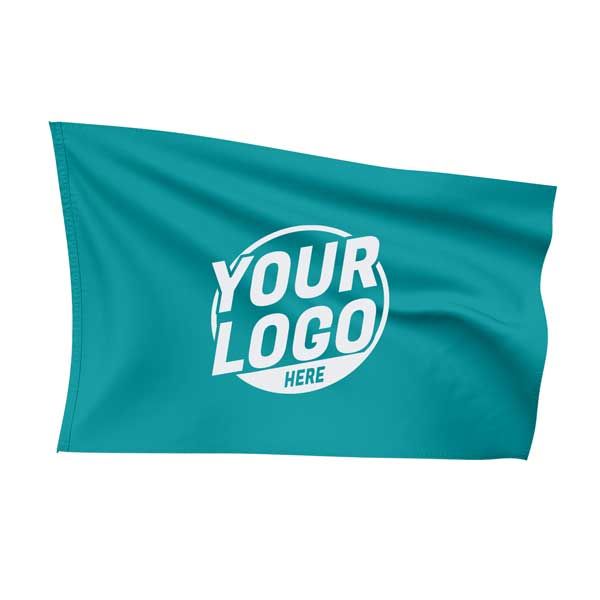 Custom Fully Sublimated Solid J15 Pattern Teal Flag 15834