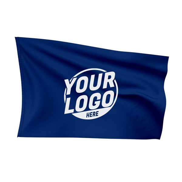 Custom Fully Sublimated Solid QQ Pattern Oxford Blue Flag 15963