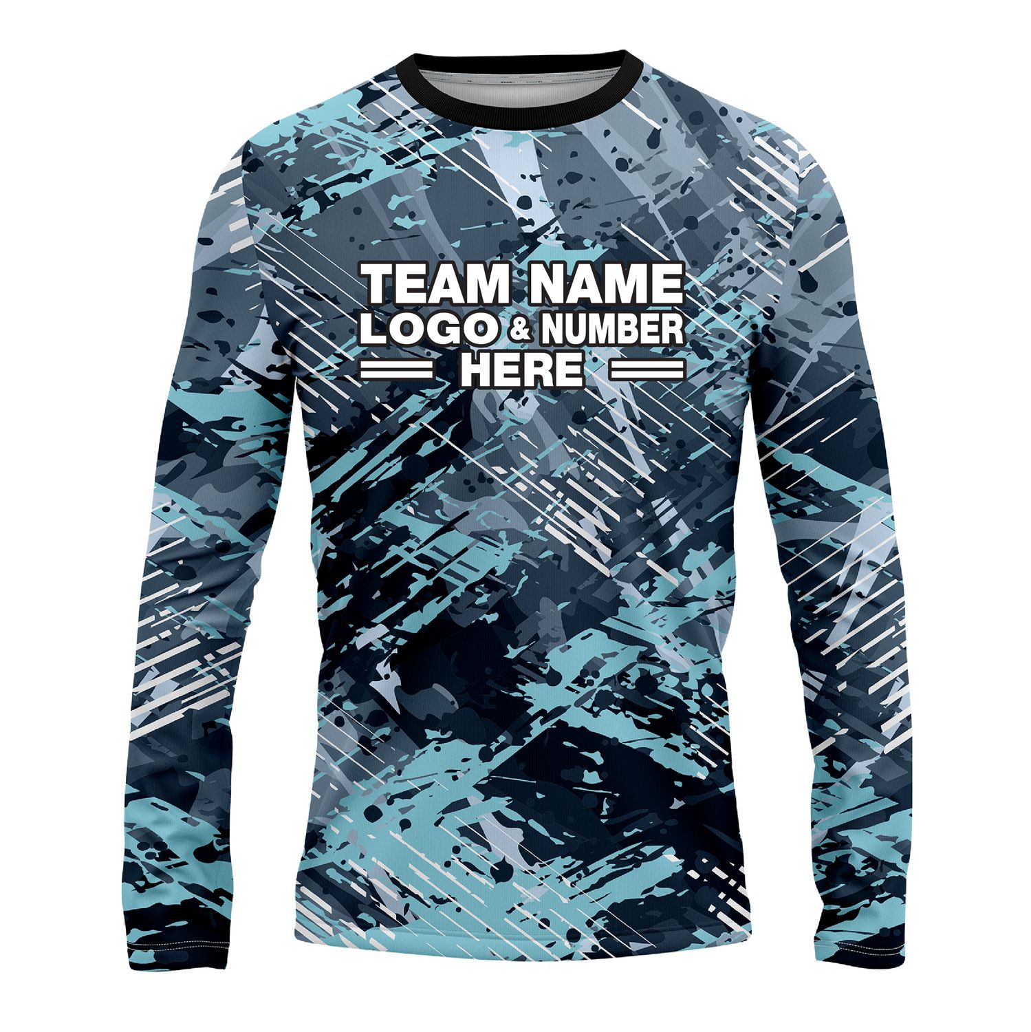 Custom Fully Sublimated Icebreack Tie Dye Pattern Performance Long Sleeves