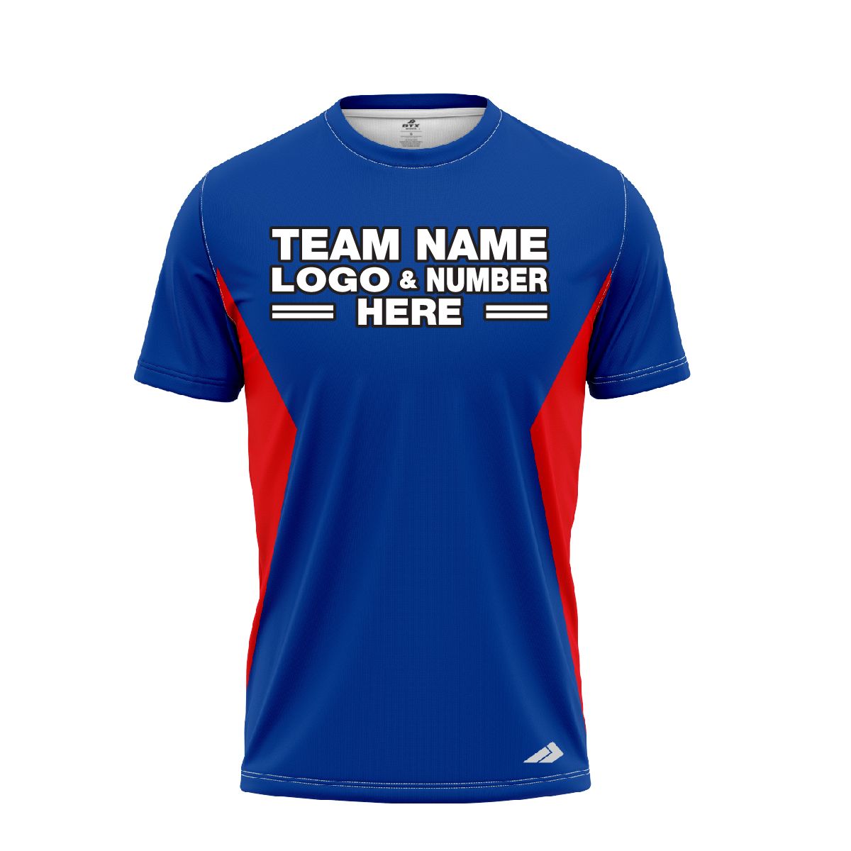 Custom Fully Sublimated Solid Eight Pattern Blue Red Performance Baseball Softball Jersey 17204