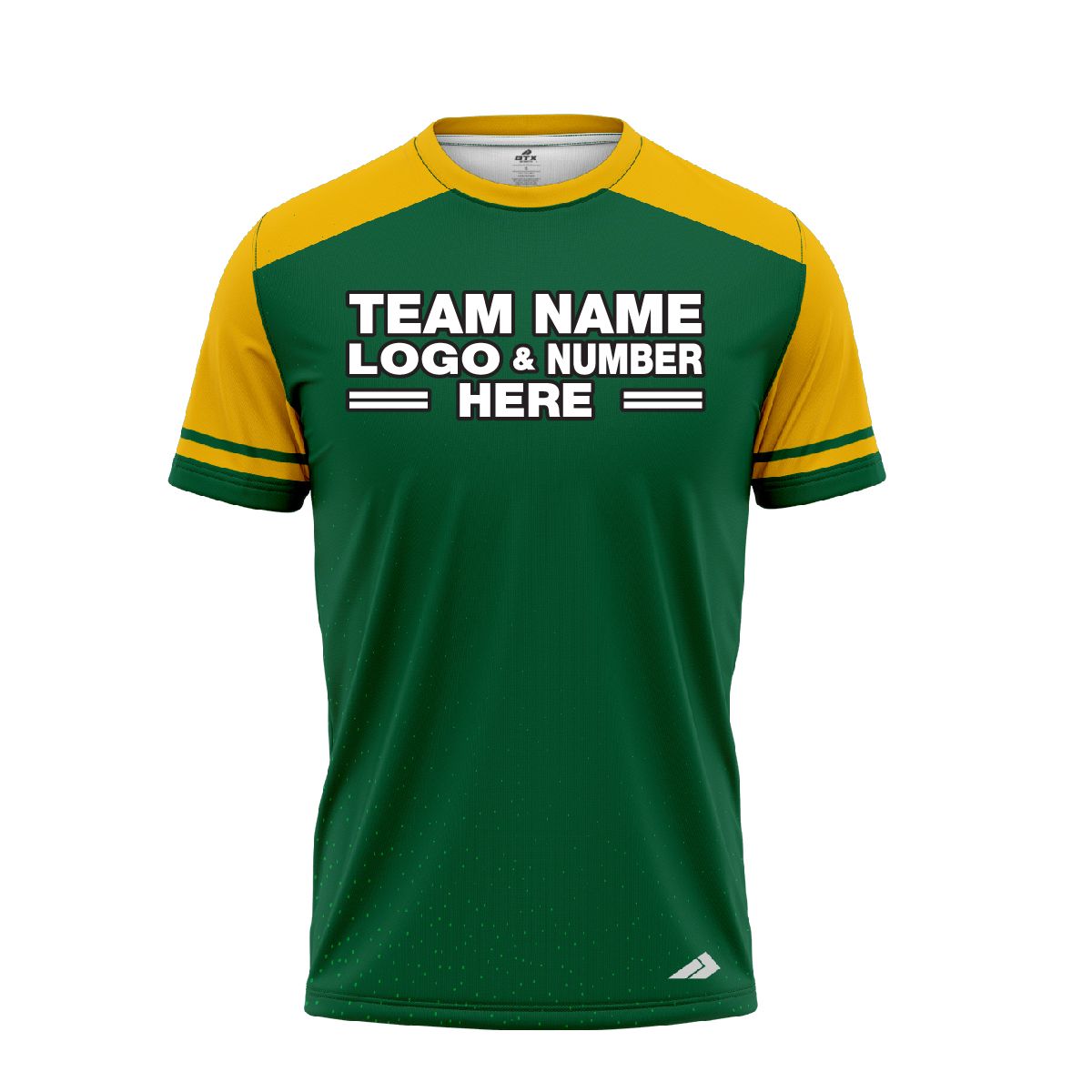 Custom Fully Sublimated Modern Nine Pattern Green Yellow Performance Baseball Softball Jersey 17218