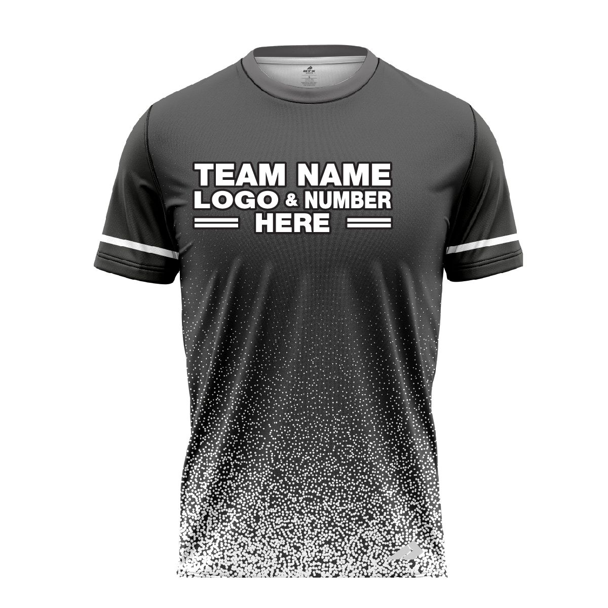 Custom Fully Sublimated Glitter Pattern Gray White Performance Baseball Softball Jersey 17260