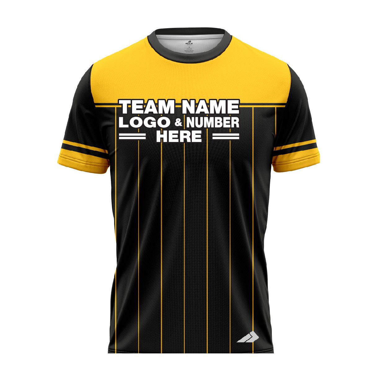 Custom Fully Sublimated Luxury Pattern Black Yellow Performance Baseball Softball Jersey 17273