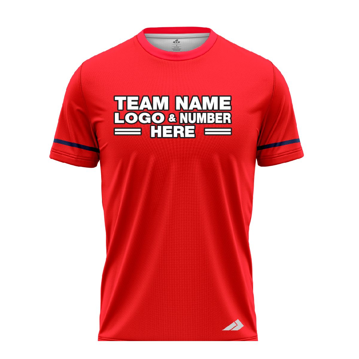 Custom Fully Sublimated Modern Seven Pattern Red Dark Blue Performance Baseball Softball Jersey 17275