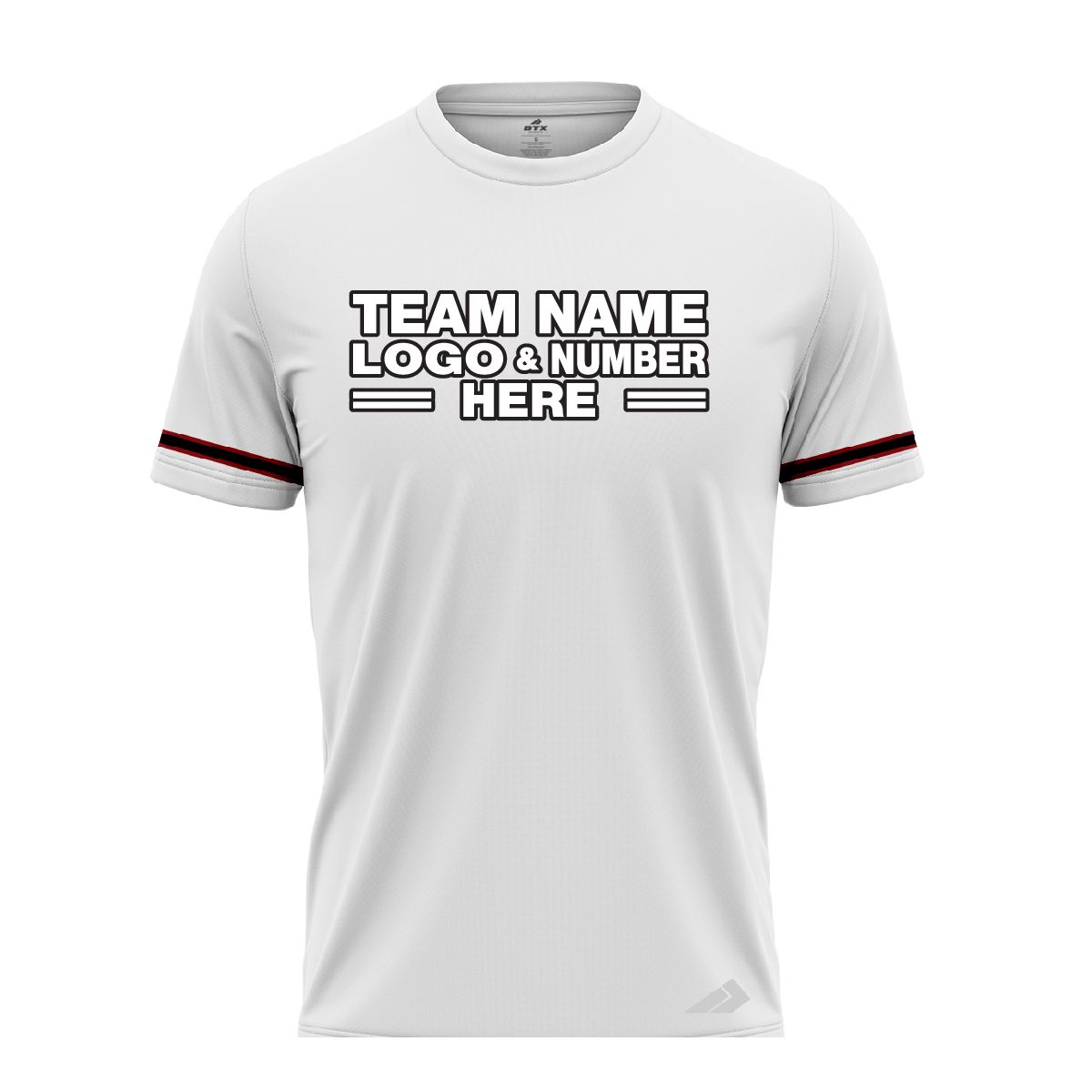 Custom Fully Sublimated Modern Two Pattern White Black Red Performance Baseball Softball Jersey 17348