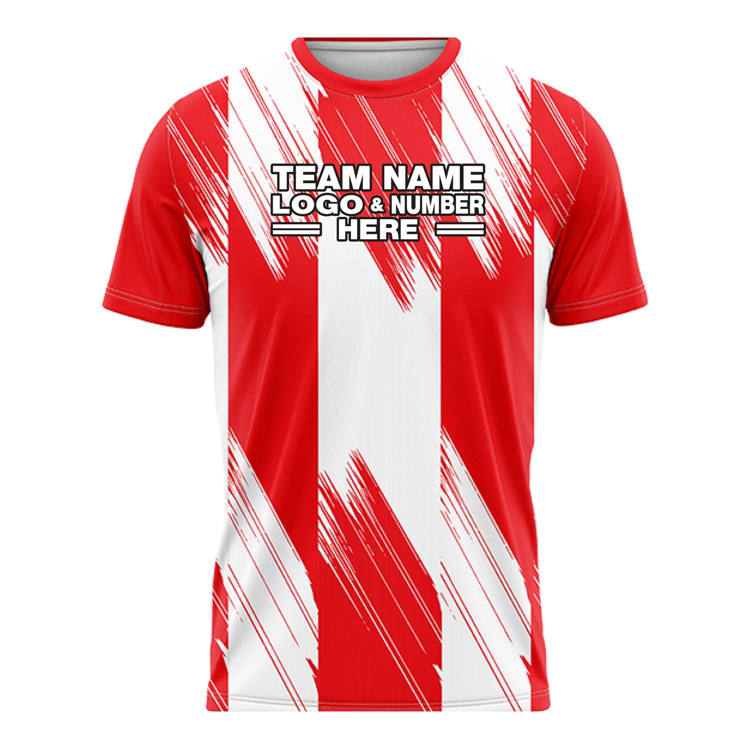 Custom Fully Sublimated Check Pattern White Red Performance Soccer Uniform Jersey 17460