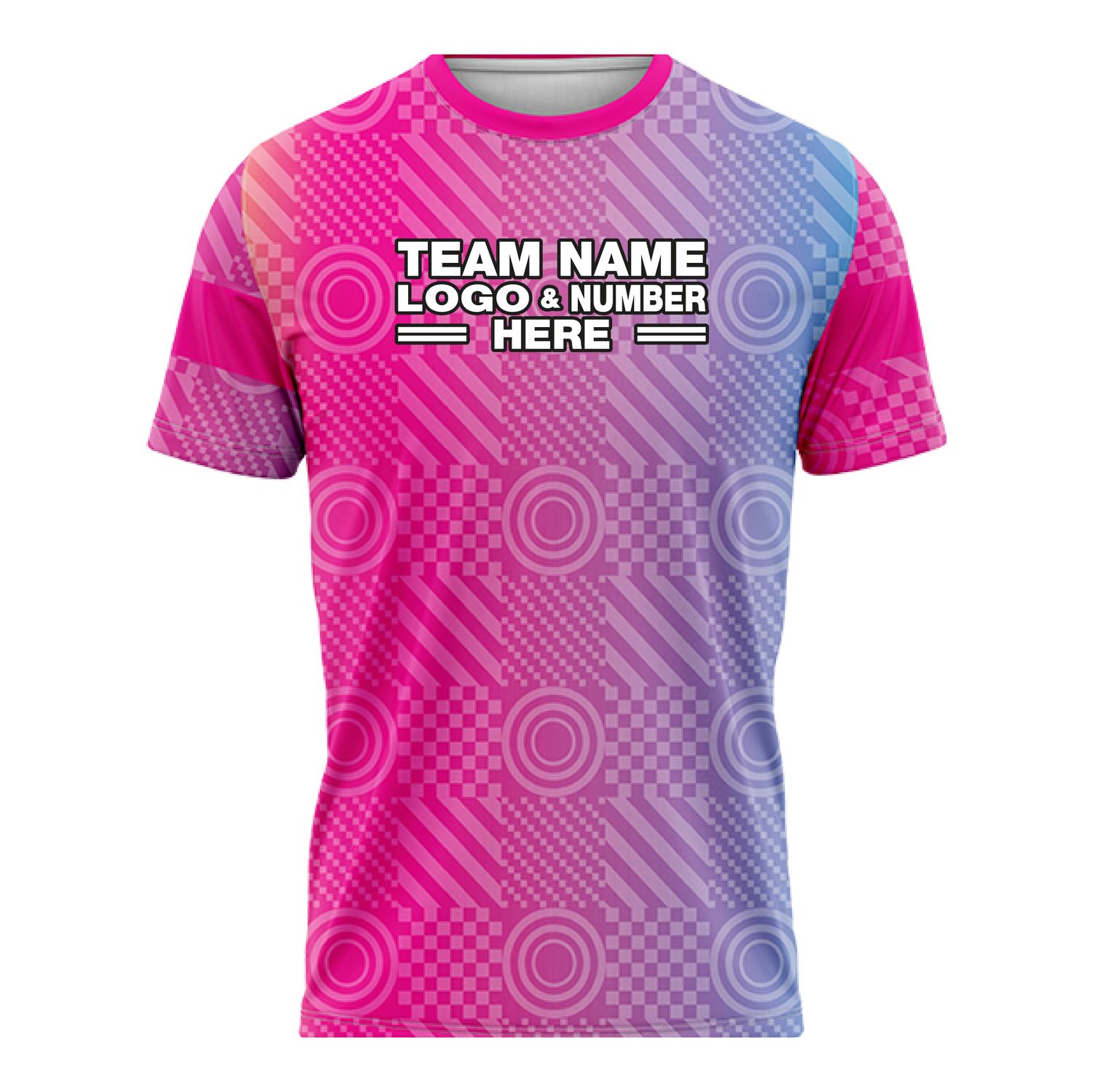 Custom Fully Sublimated Tribal Three Pattern Pink Performance Soccer Uniform Jersey 17468