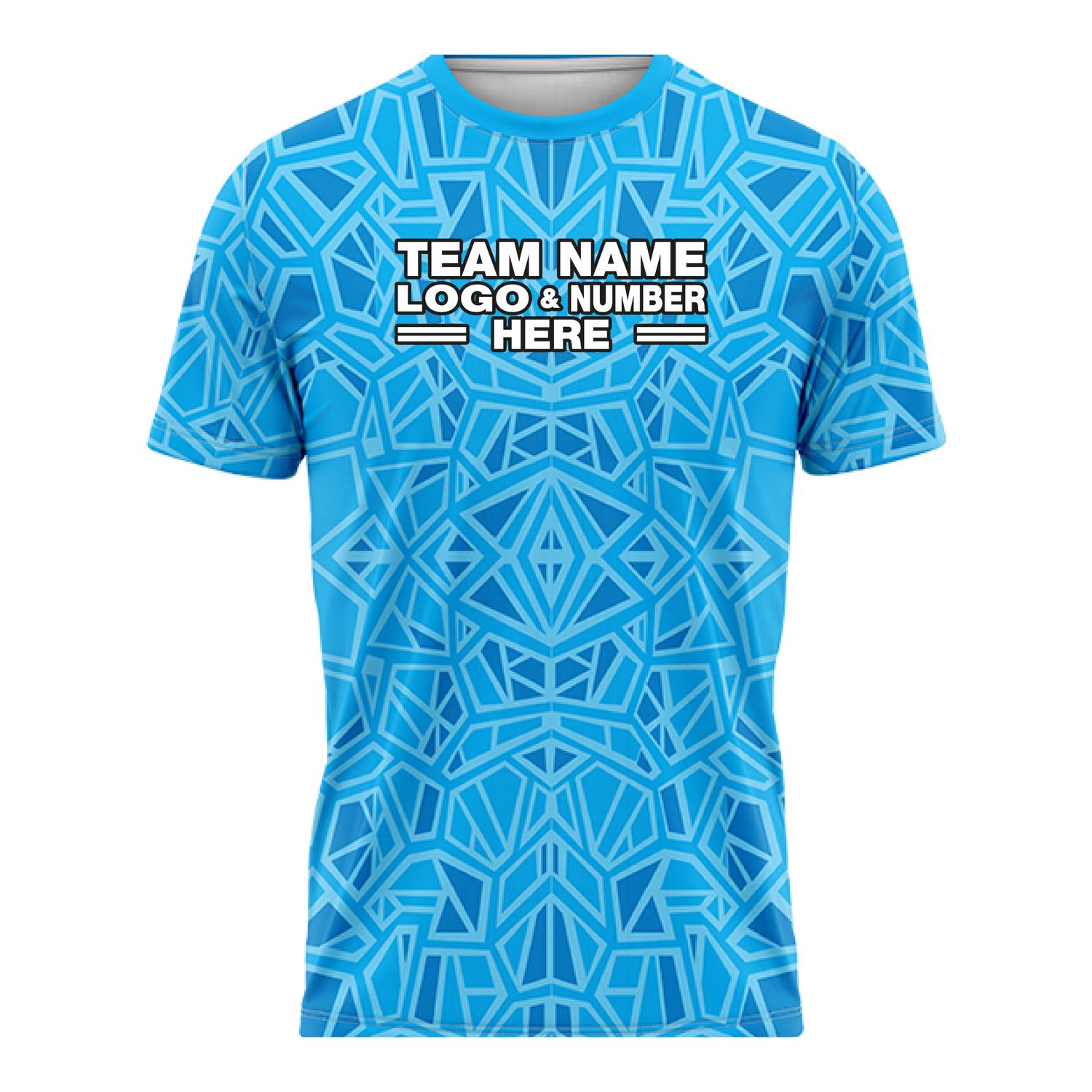 Custom Fully Sublimated Tribal Two Pattern SkyBlue Performance Soccer Uniform Jersey 17508
