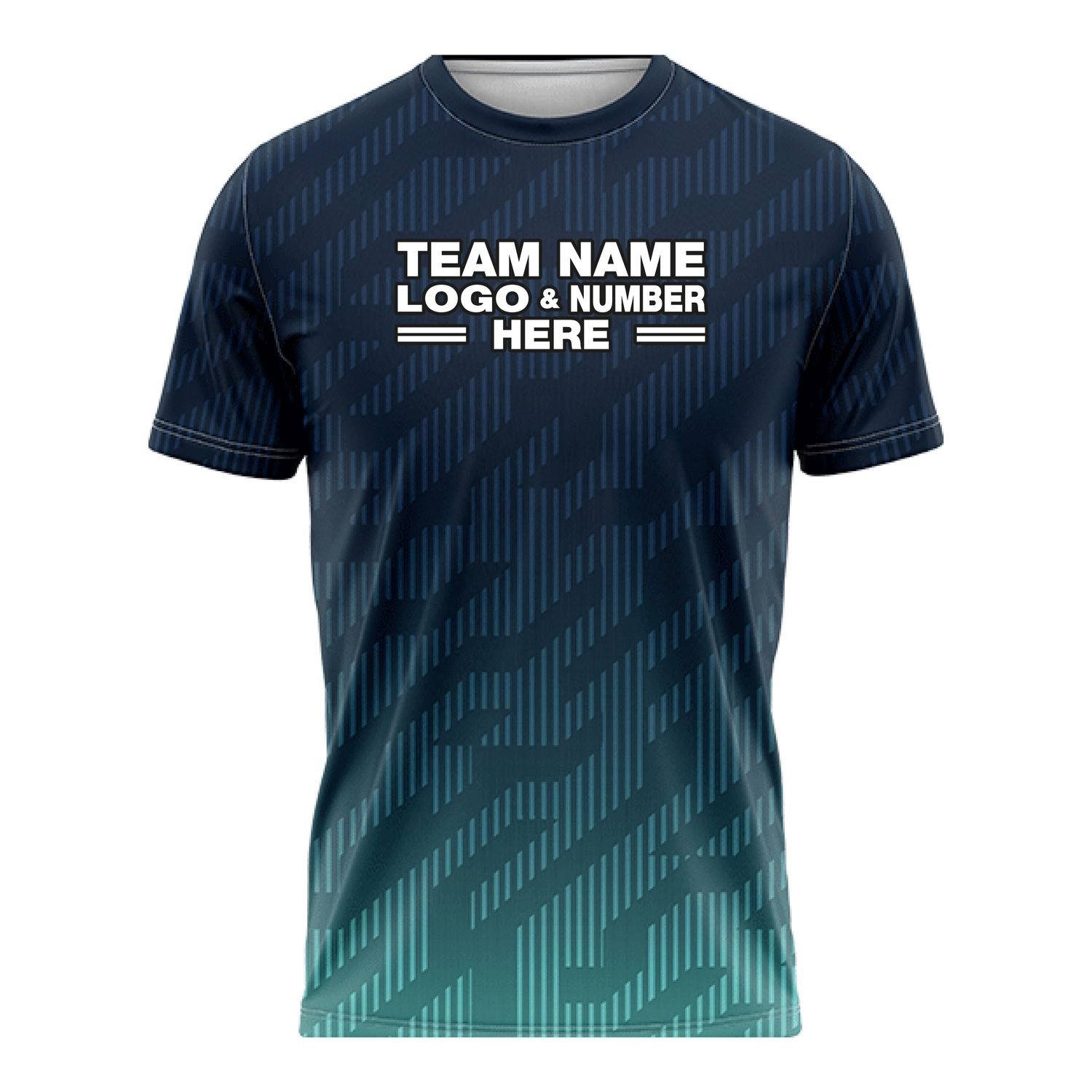 Custom Fully Sublimated Circuit Pattern Navy Blue Teal Performance Soccer Uniform Jersey 17732
