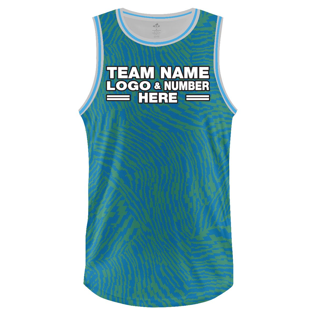 Custom Fully Sublimated Imprint Pattern SkyBlue Performance Basketball Uniform Jersey 18236