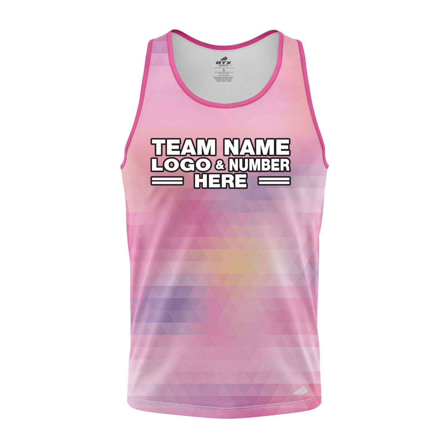 Custom Fully Sublimated Radiant Tie Dye Pattern Multicolor Performance Tank Top 18687