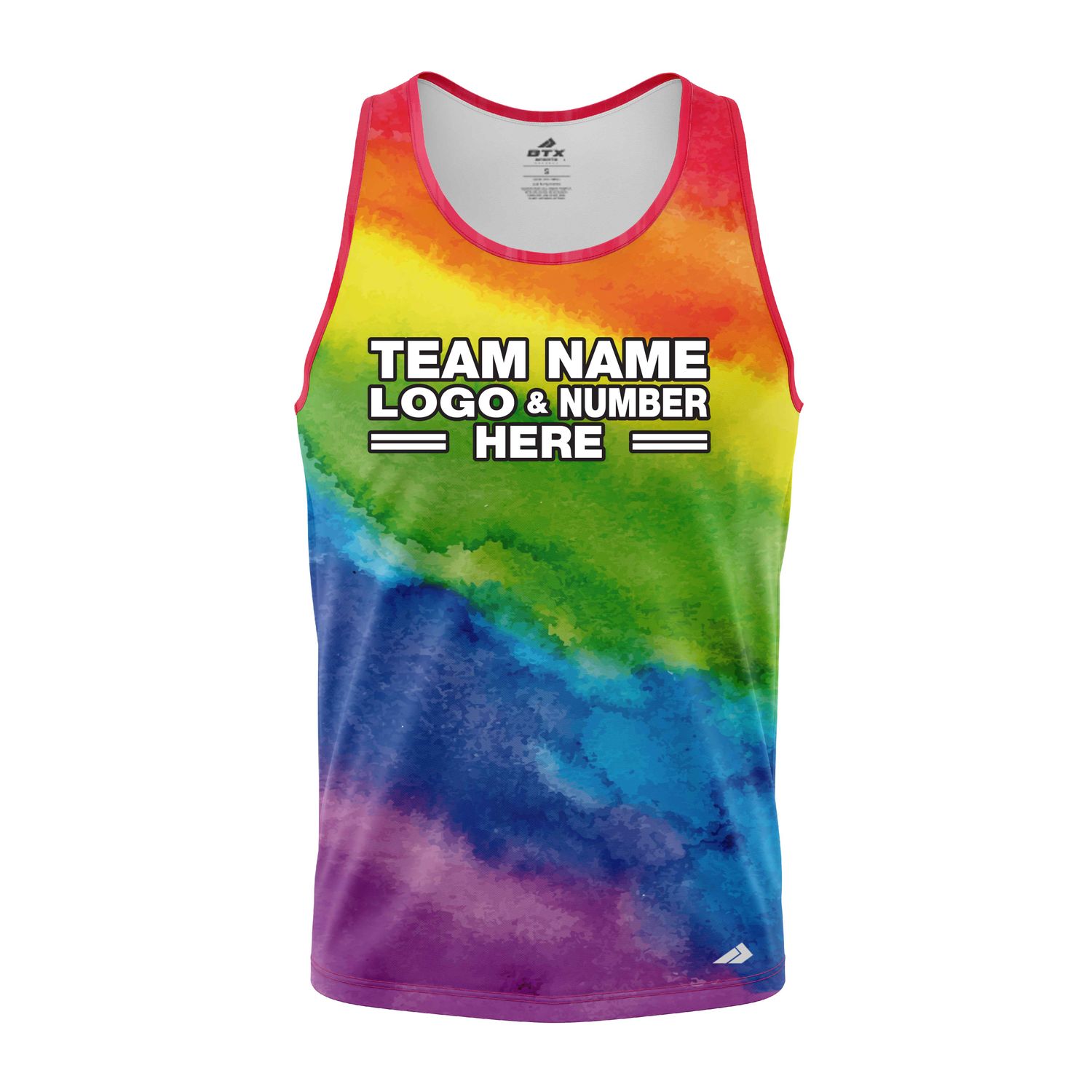 Custom Fully Sublimated Original Tie Dye Pattern Multicolor Performance Tank Top 18815