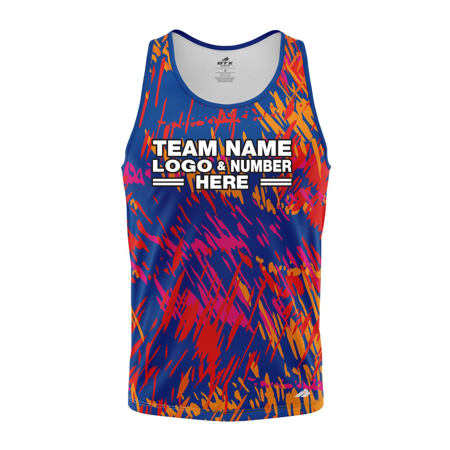 Custom Fully Sublimated Vibrant Tie Dye Pattern Multicolor Performance Tank Top 18807