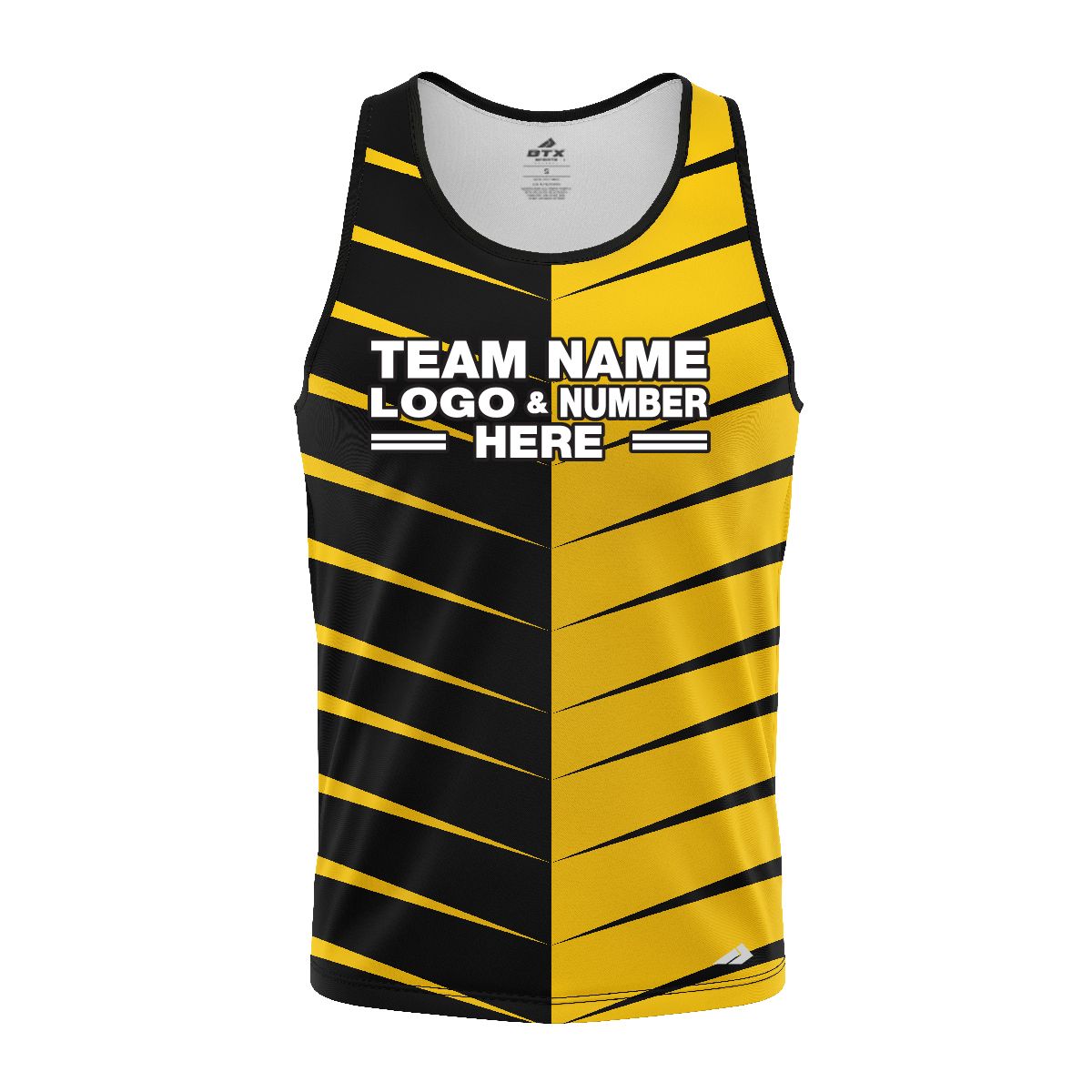 Custom Fully Sublimated Thorns Neon Pattern Yellow Performance Tank Top 18811