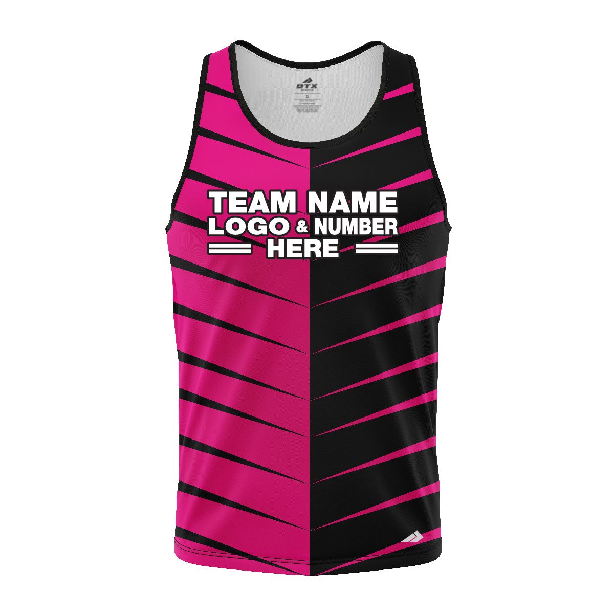 Custom Fully Sublimated Thorns Neon Pattern Pink Performance Tank Top 18847