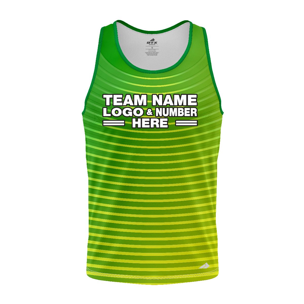 Custom Fully Sublimated Retro Style Two Neon Pattern Blues Performance Tank Top 19051