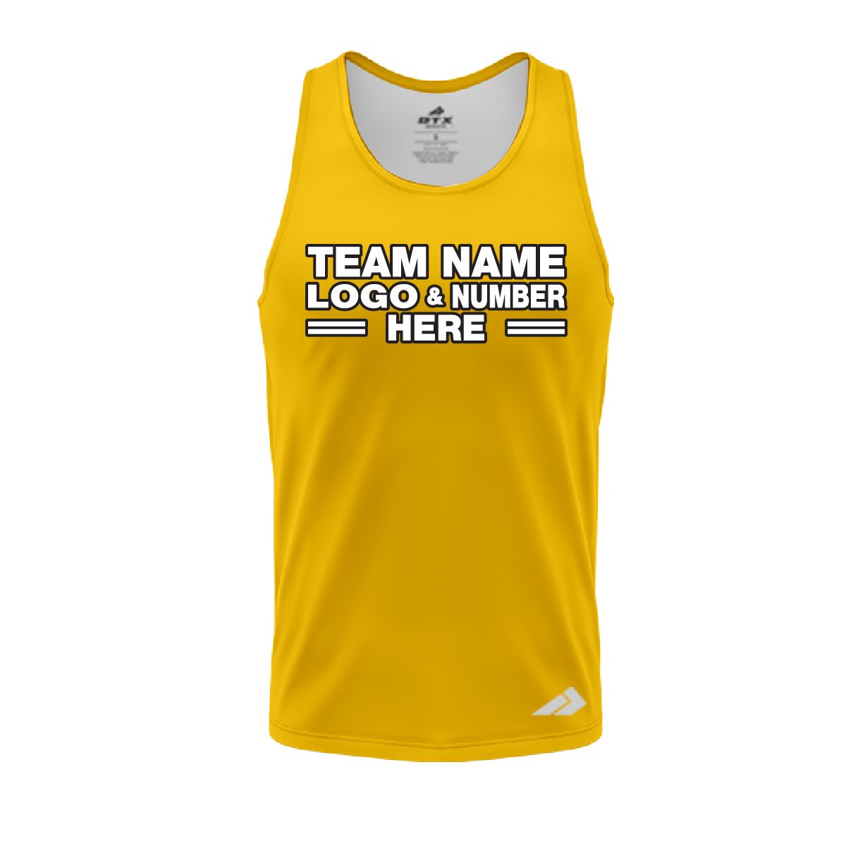 Custom Fully Sublimated Solid AA28 Pattern Golden Performance Tank Top 19243