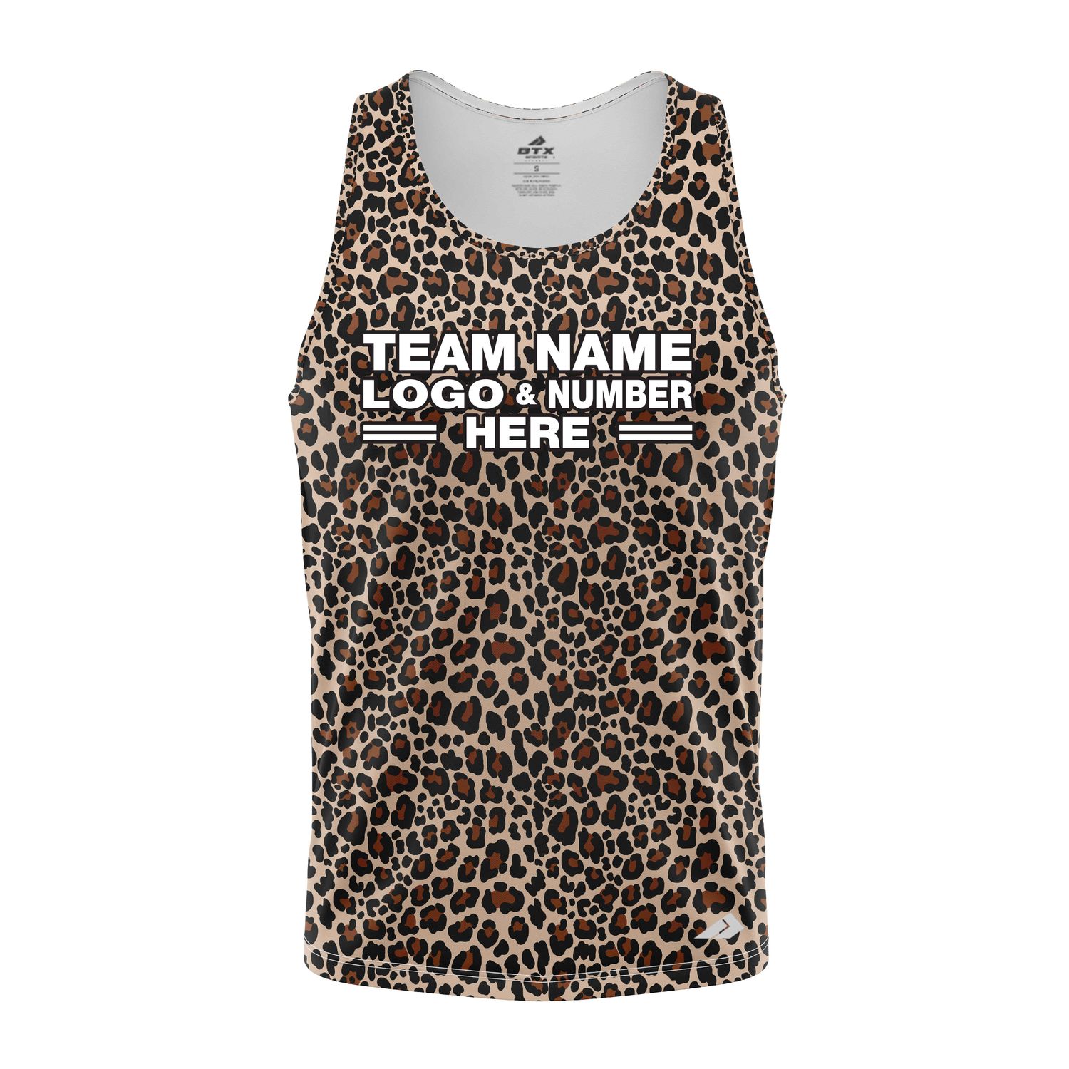 Custom Fully Sublimated Jaguar Animal Print Performance Tank Top 19307