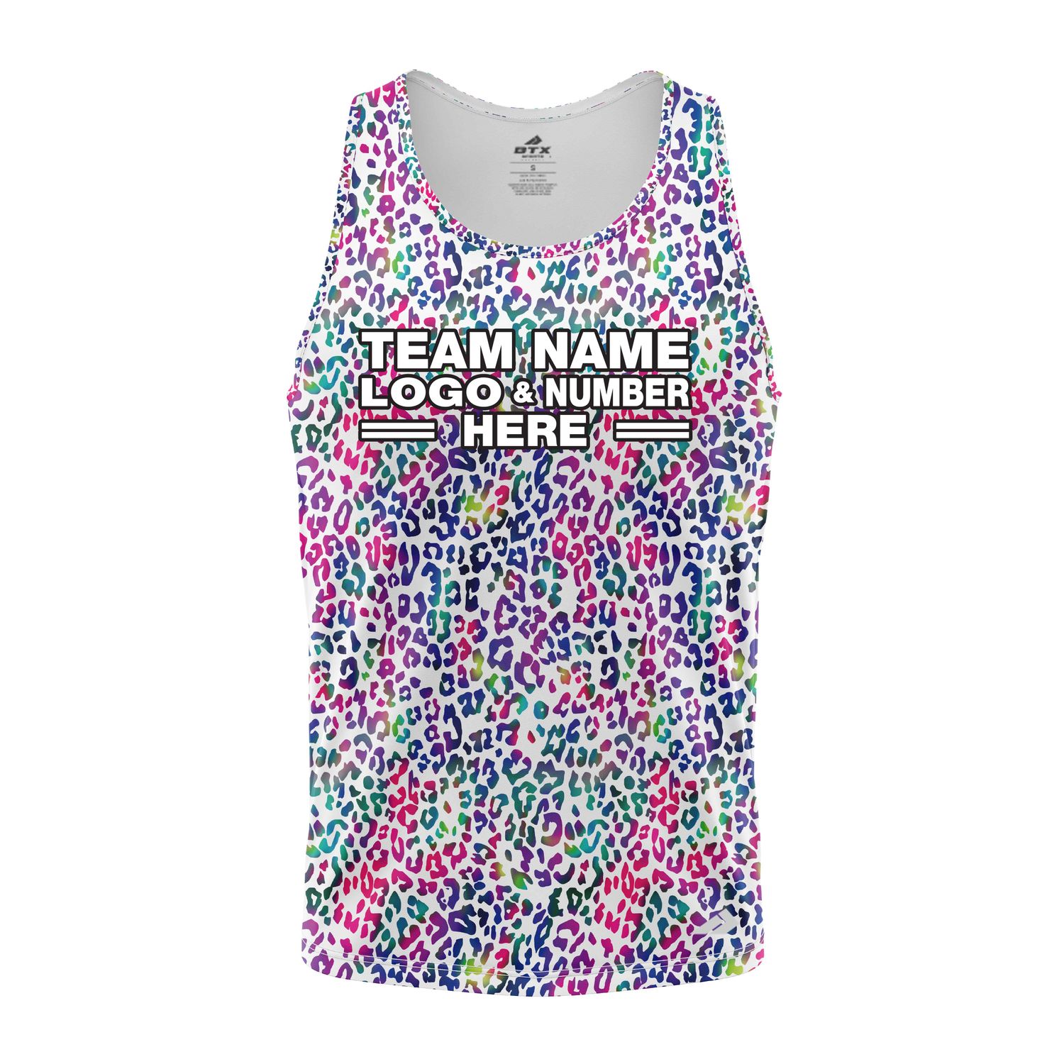 Custom Fully Sublimated Jaguar Animal Print  Multicolor Performance Tank Top 19319