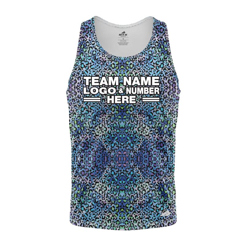 Custom Fully Abstract Animal Print Performance Tank Top 19315