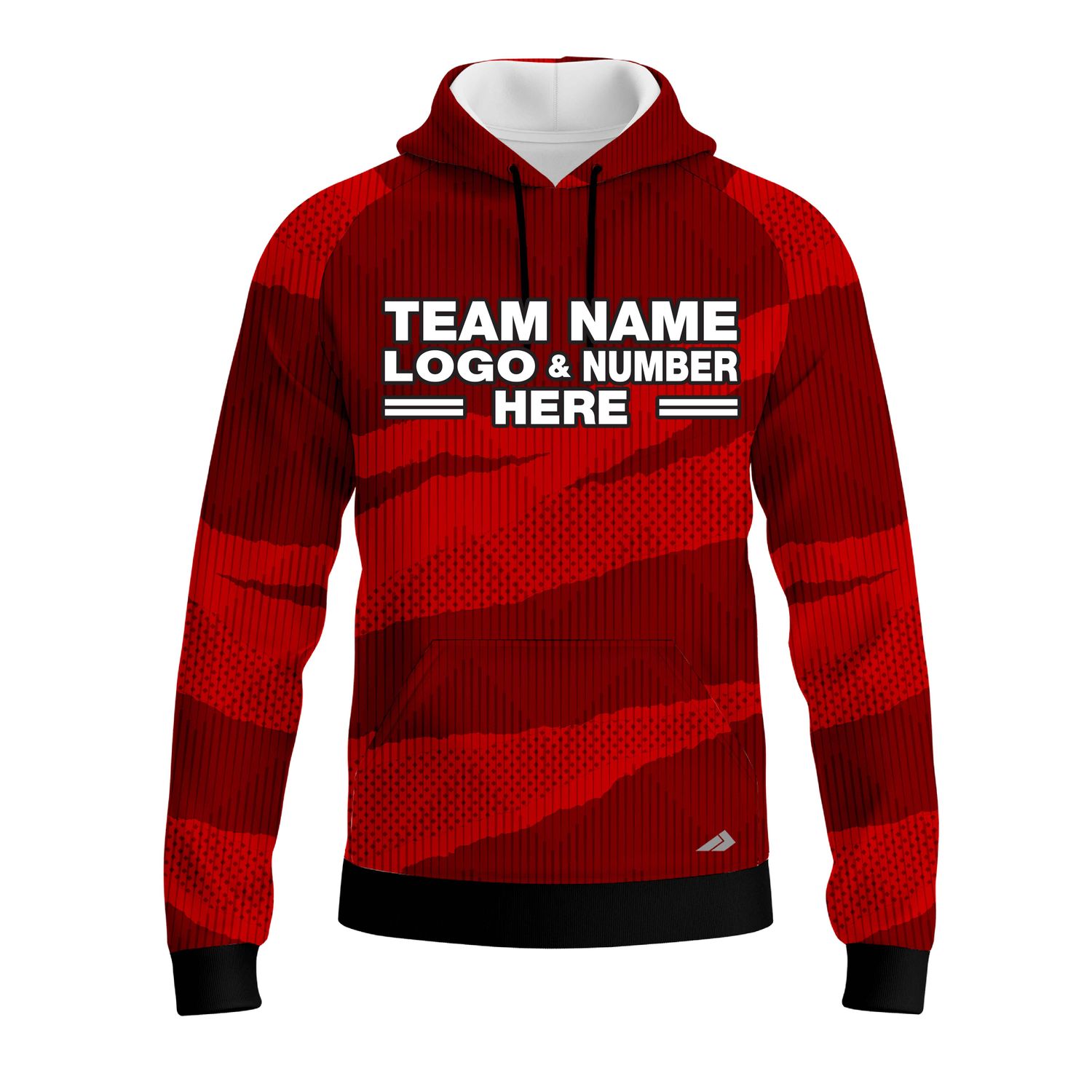 Custom Fully Sublimated Camo Pattern Red Performance Sports Pullover Hoodie 20970