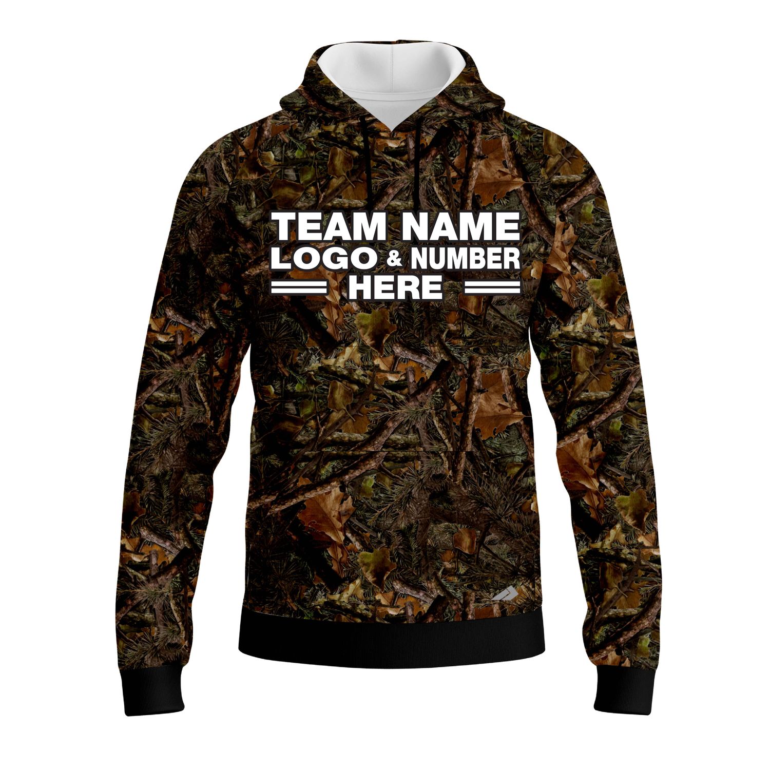 Custom Fully Sublimated Forest Camo Pattern One Performance Sports Pullover Hoodie 20982