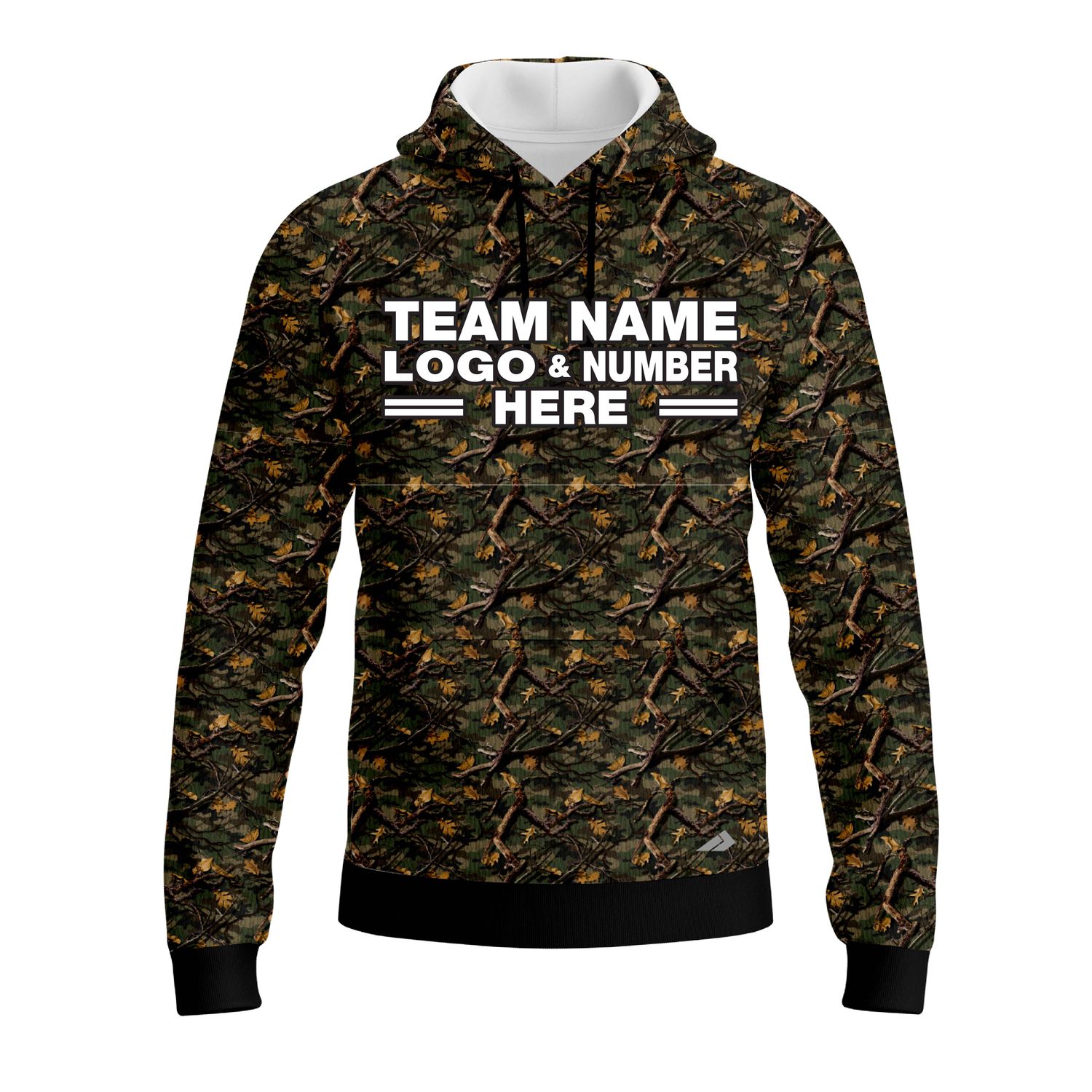 Custom Fully Sublimated Forest Camo Pattern Two Performance Sports Pullover Hoodie 20984