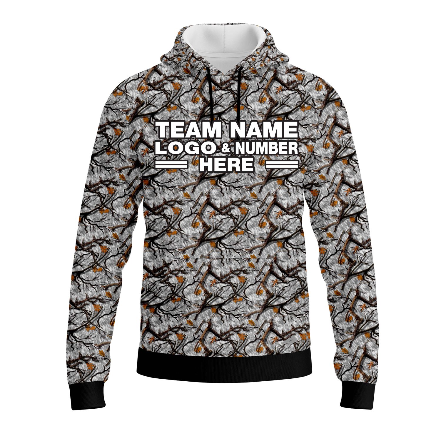 Custom Fully Sublimated Forest Camo Pattern Three Performance Sports Pullover Hoodie 20986