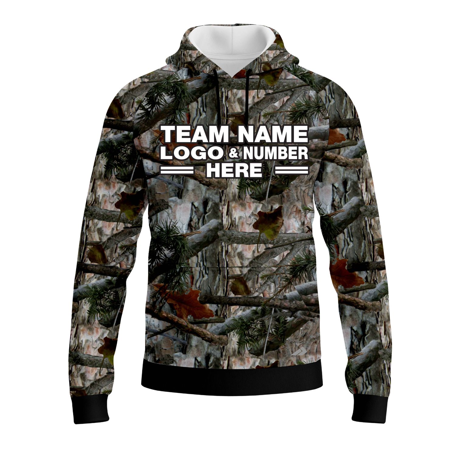 Custom Fully Sublimated Forest Camo Pattern Four Performance Sports Pullover Hoodie 20988