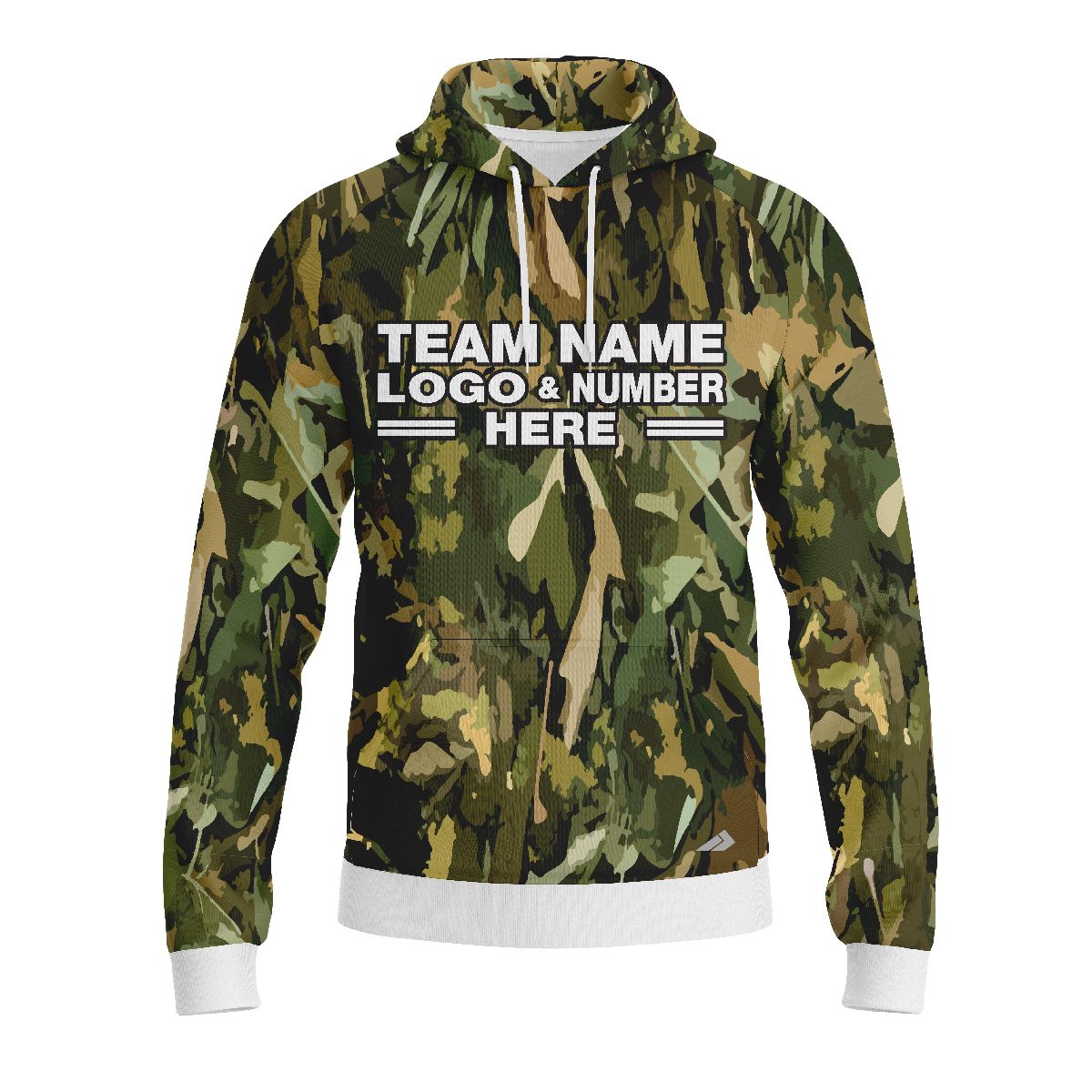 Custom Fully Sublimated Fall Camo Pattern Performance Sports Pullover Hoodie 21066