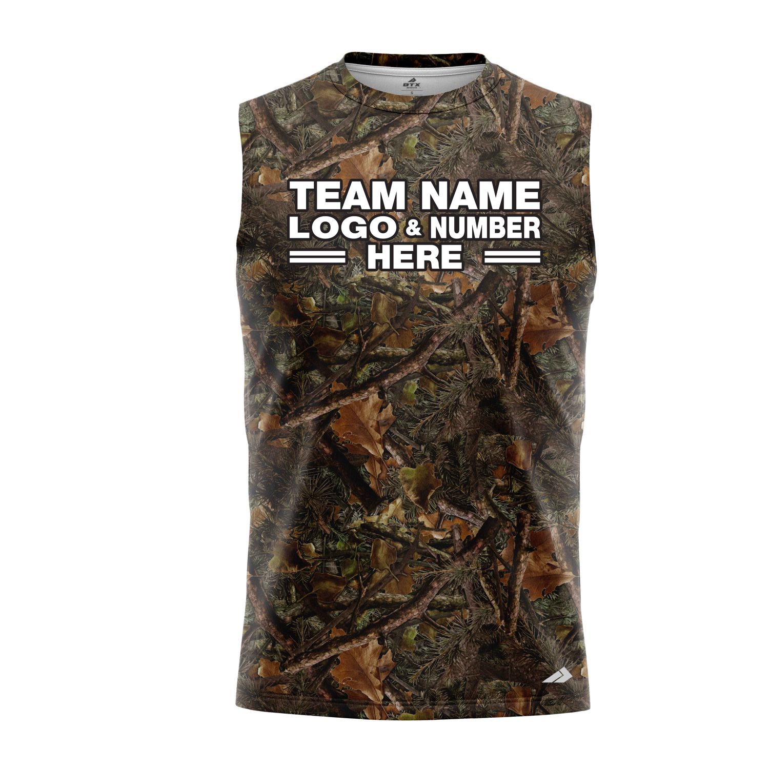 Custom Fully Sublimated Forest Camo Pattern One Performance Sleeveless 21132