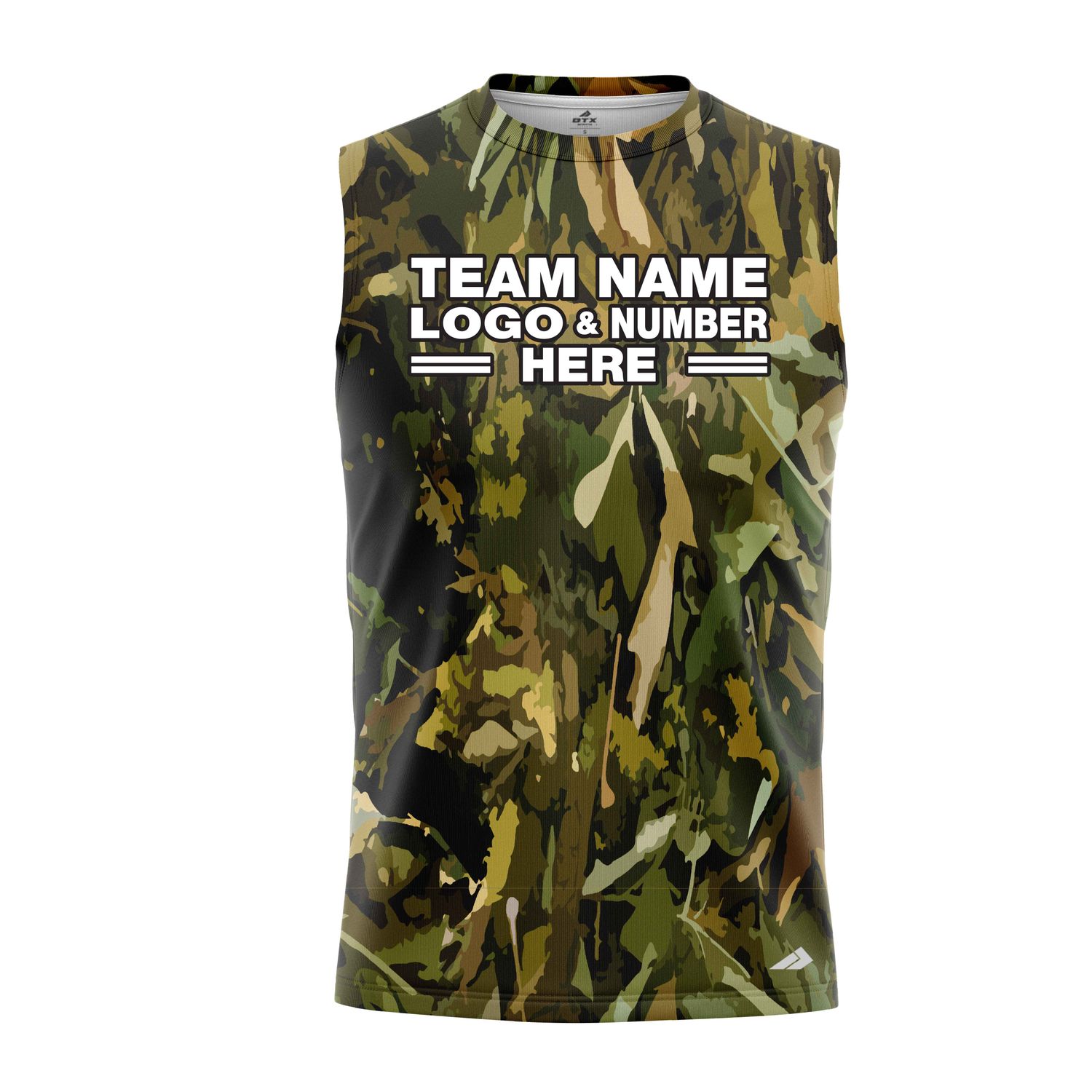 Custom Fully Sublimated Fall Camo Pattern Performance Sleeveless 21300
