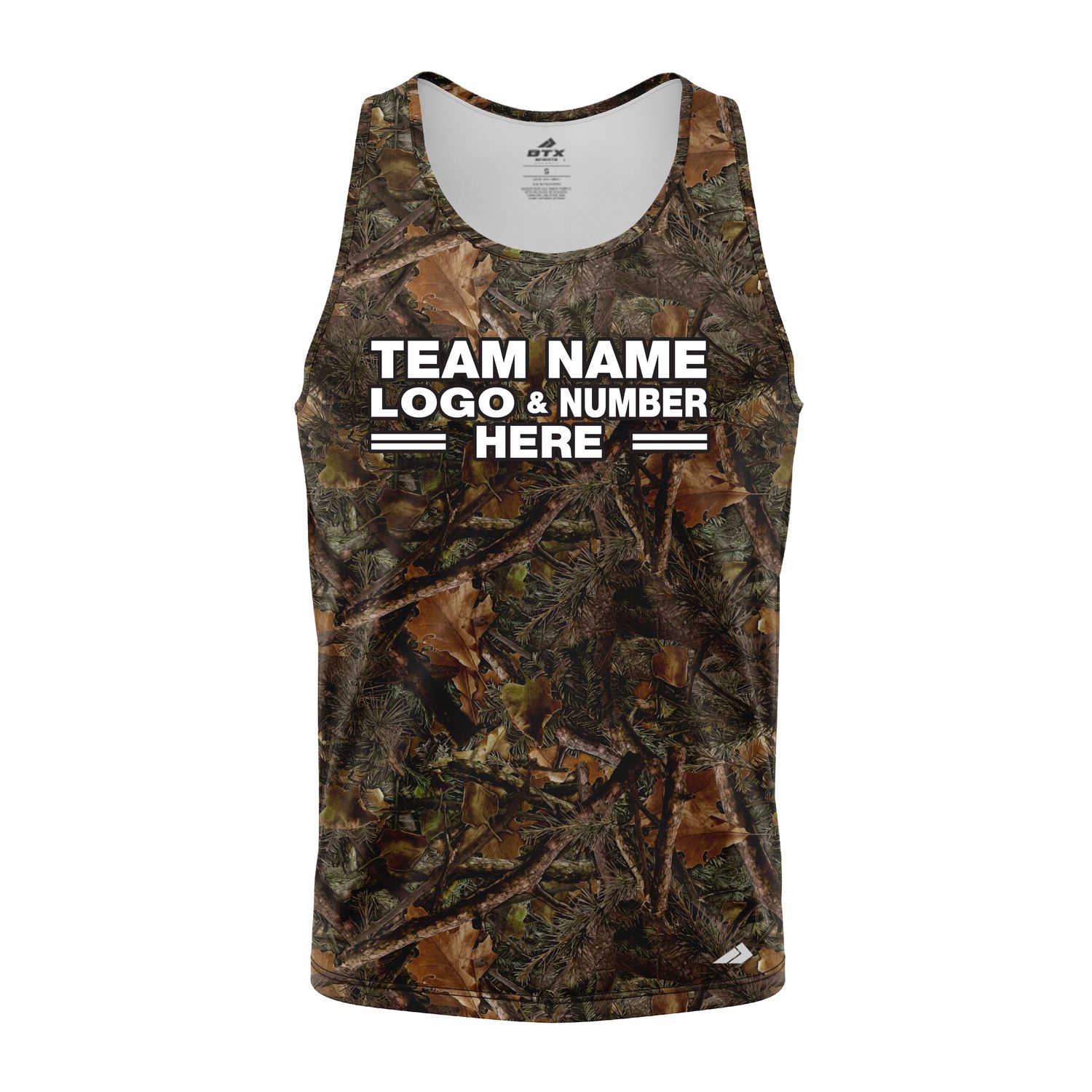 Custom Fully Sublimated Forest Camo Pattern One Performance Tank Top 21380