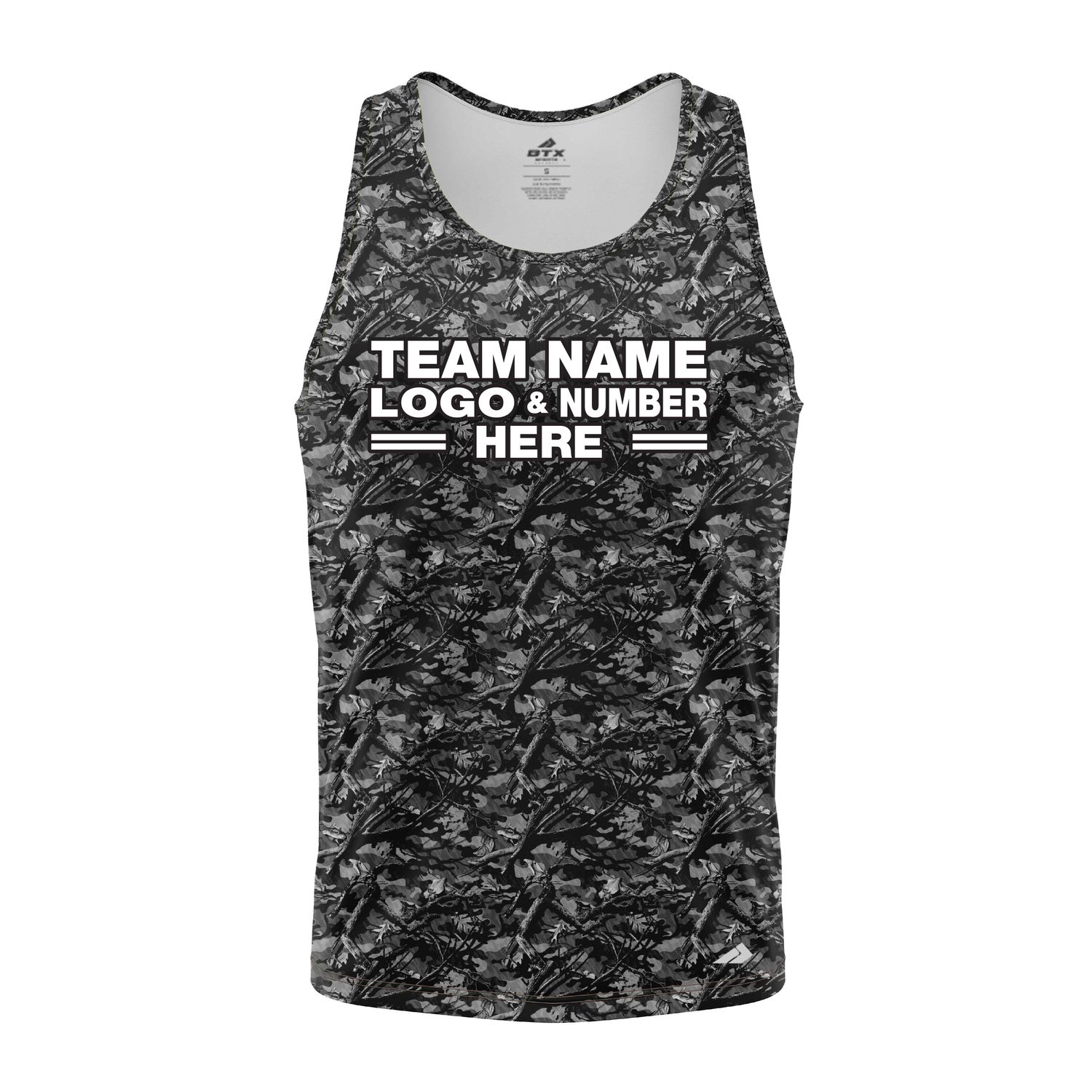 Custom Fully Sublimated Forest Camo Pattern Five Performance Tank Top 21396