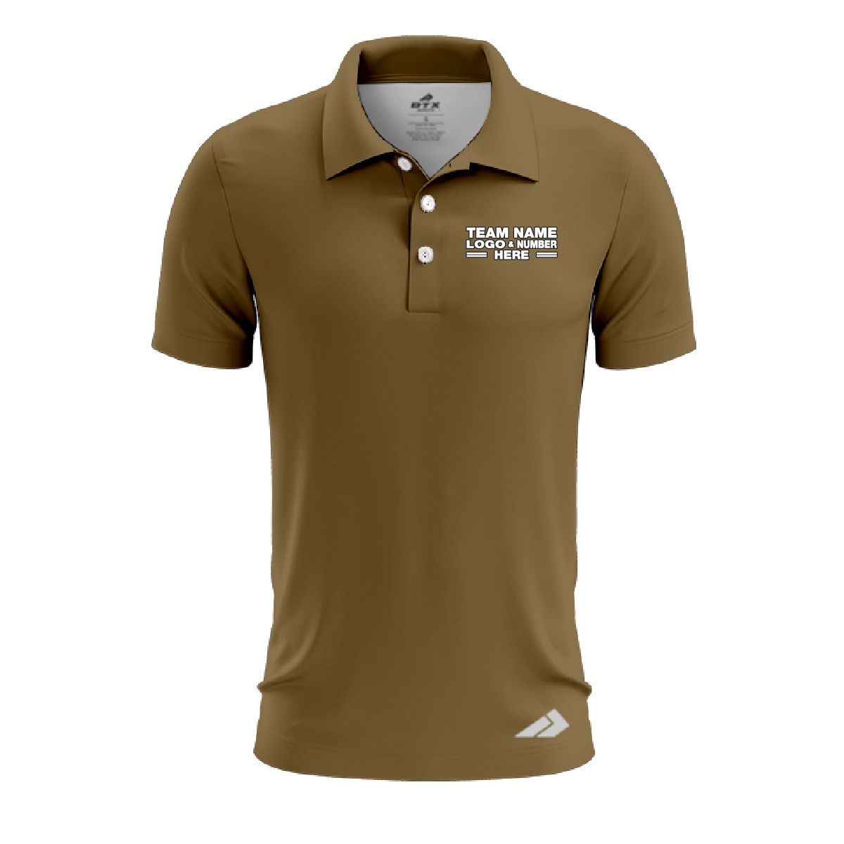 Custom Fully Sublimated Solid Z34 Pattern Hardwood Performance Polo Shirt 8470