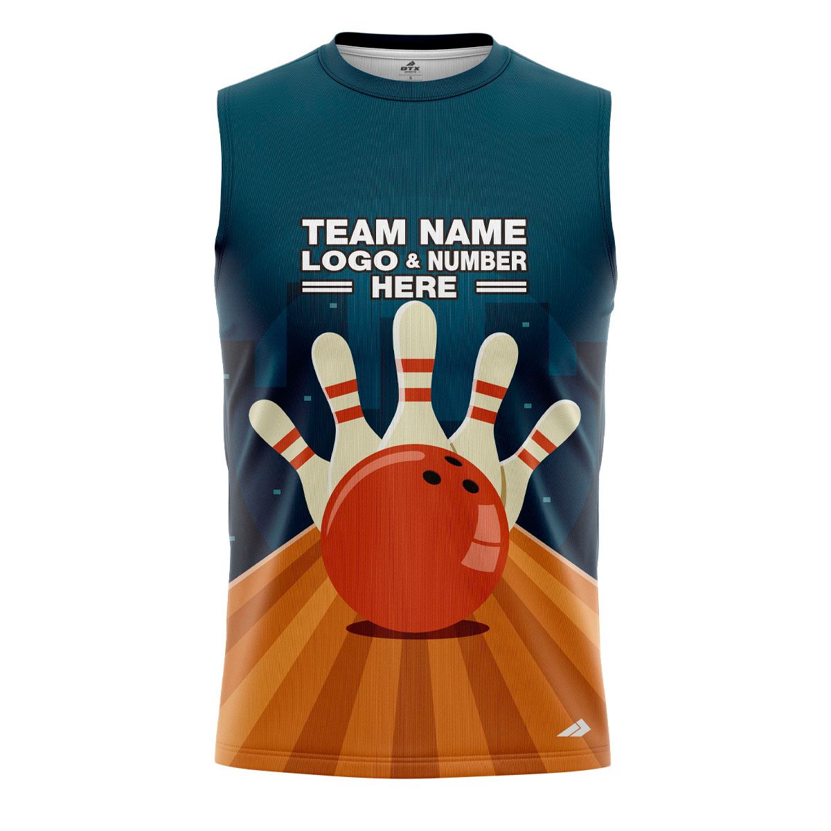 Custom Fully Sublimated Professional Bowling  Pattern Performance Sleeveless 22618