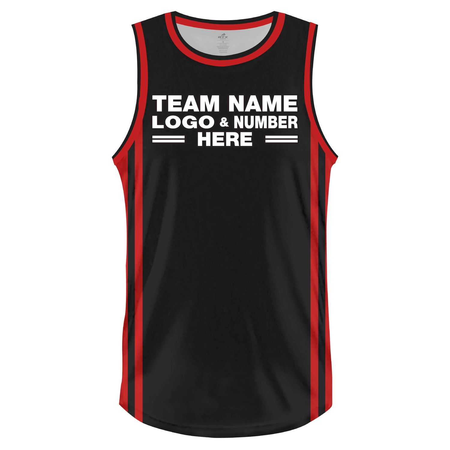 Custom Fully Sublimated Modern Six Pattern Black Red Performance Basketball Uniform Jersey 22857