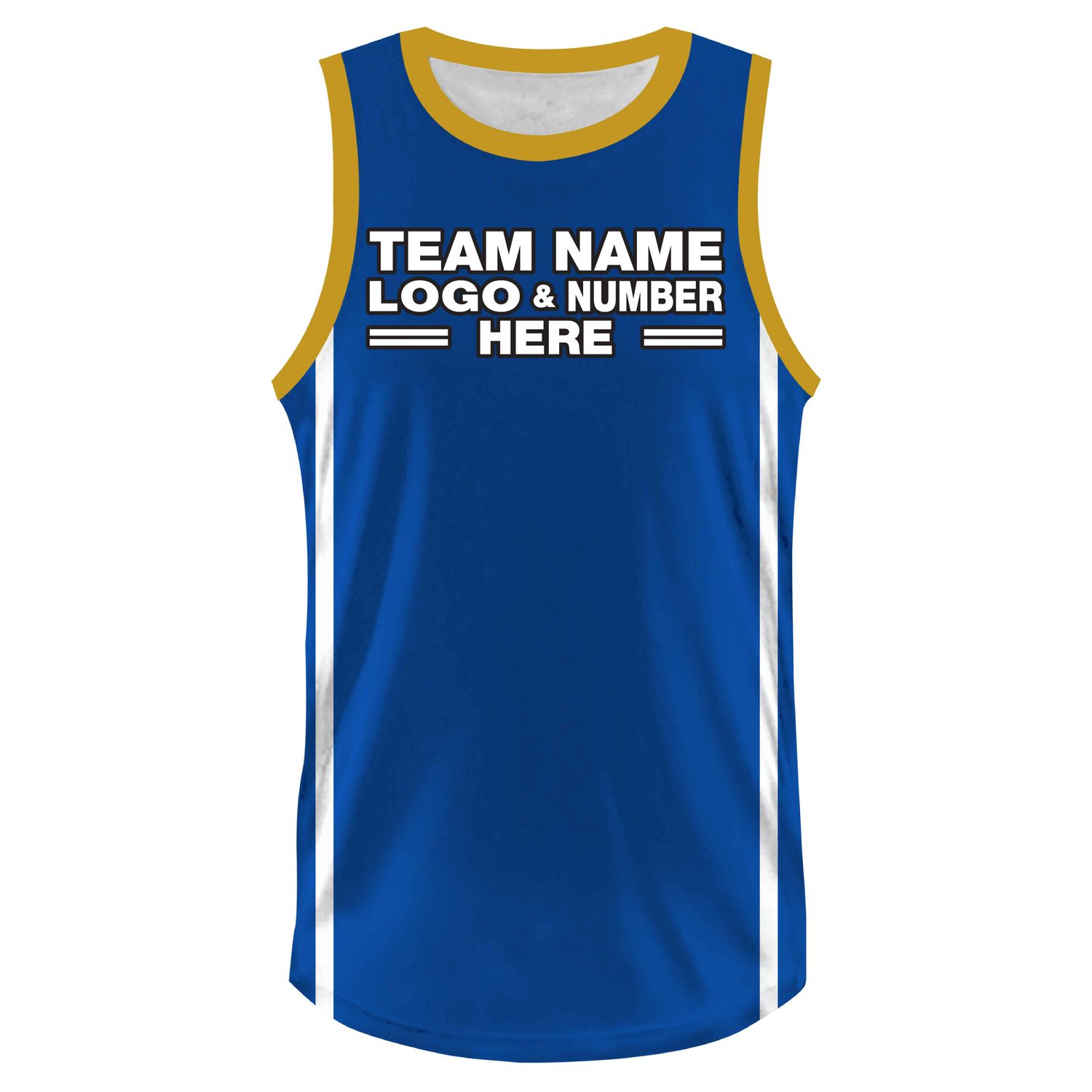 Custom Fully Sublimated Tenue Eight Pattern Blue Yellow White Performance Basketball Uniform Jersey 23437