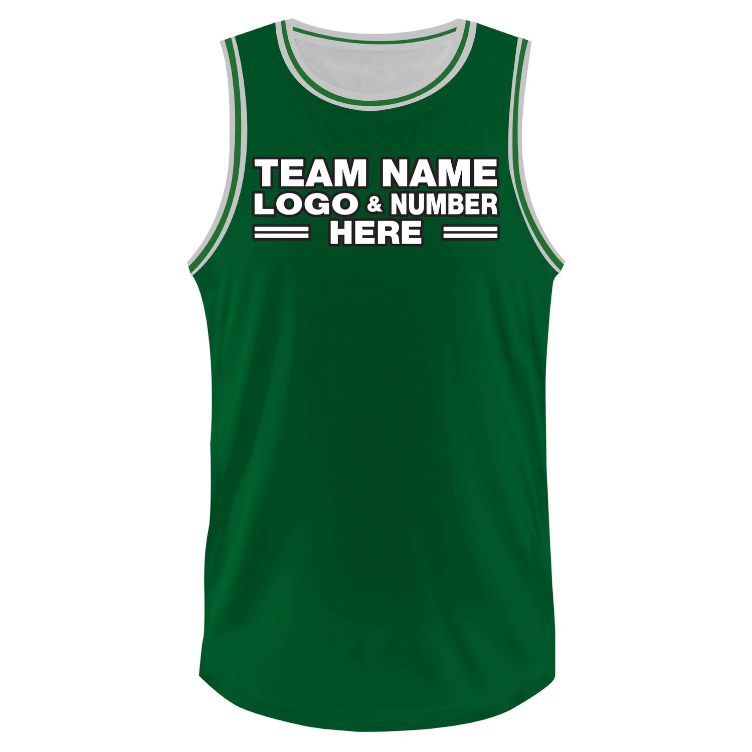 Custom Fully Sublimated Tenue Ten Pattern Green White Performance Basketball Uniform Jersey 23457