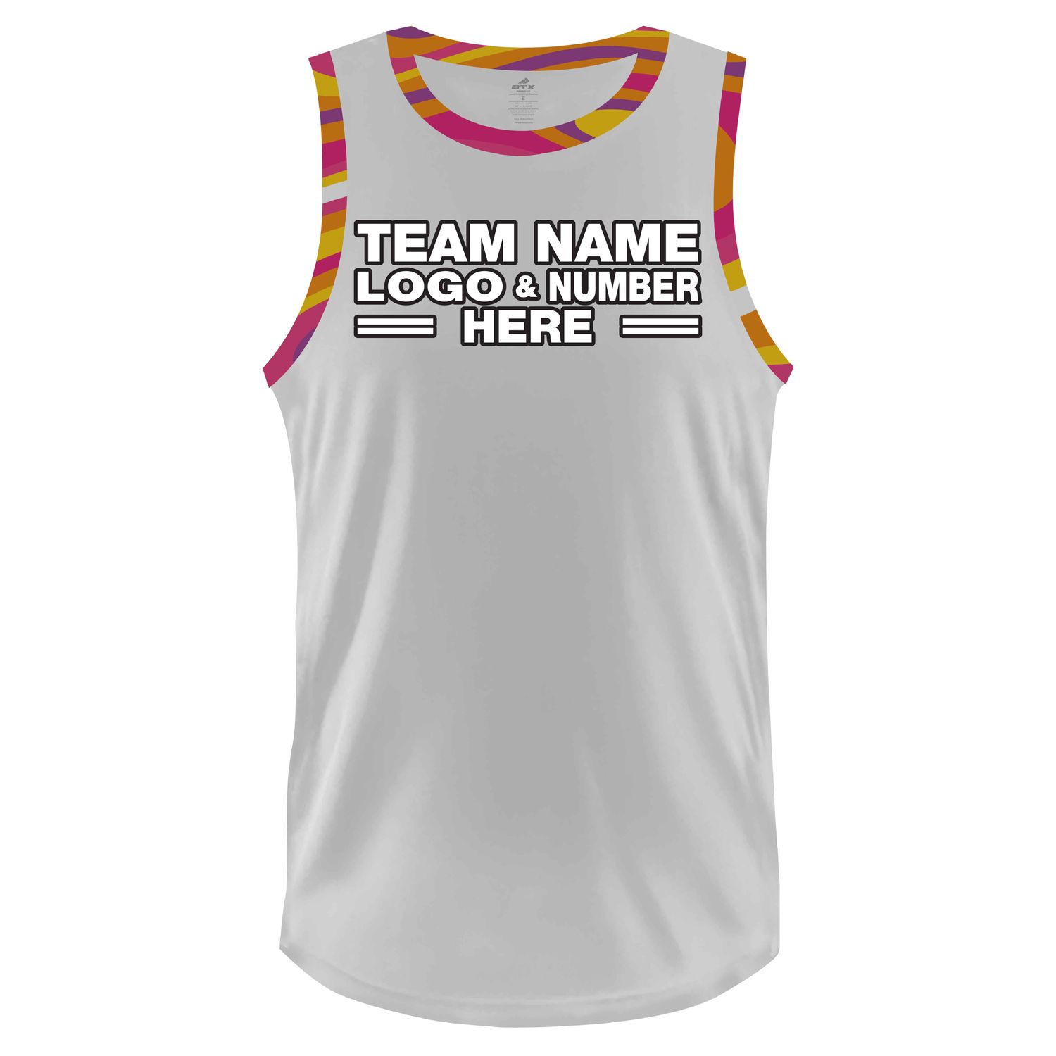Custom Fully Sublimated Colors Two Pattern White Yellow Pink Purple Performance Basketball Uniform Jersey 23477