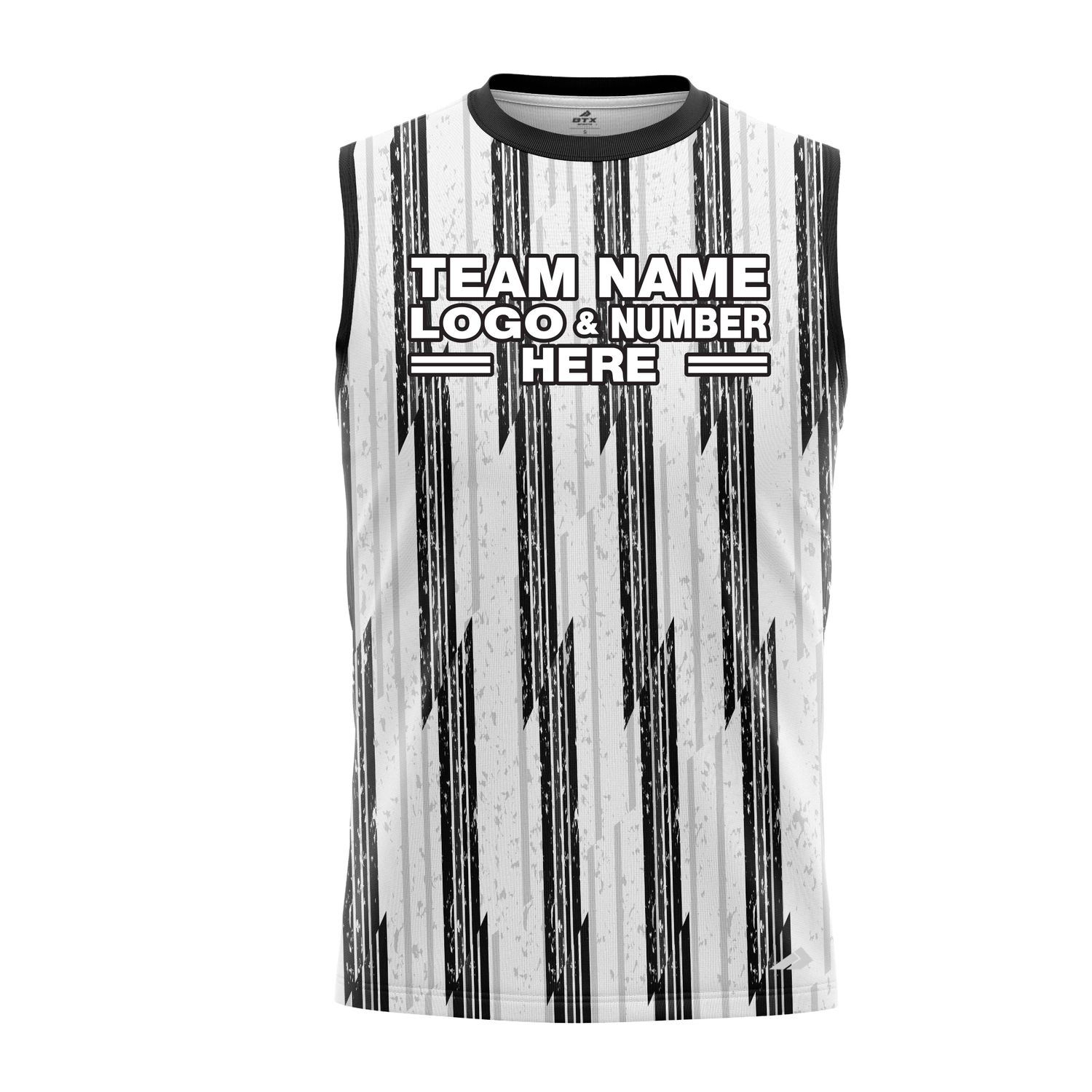 Custom Fully Sublimated Elite Referee Pattern White Performance Sleeveless 23642