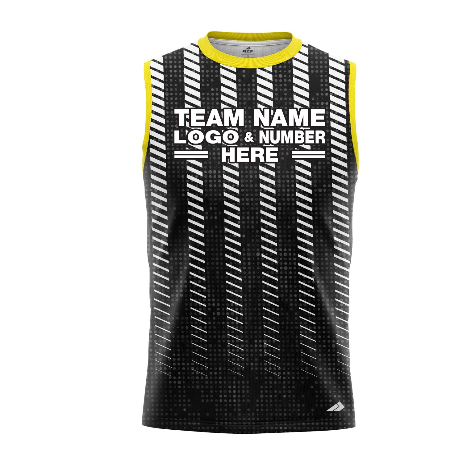 Custom Fully Sublimated Elite Referee Pattern Black Performance Sleeveless 23646