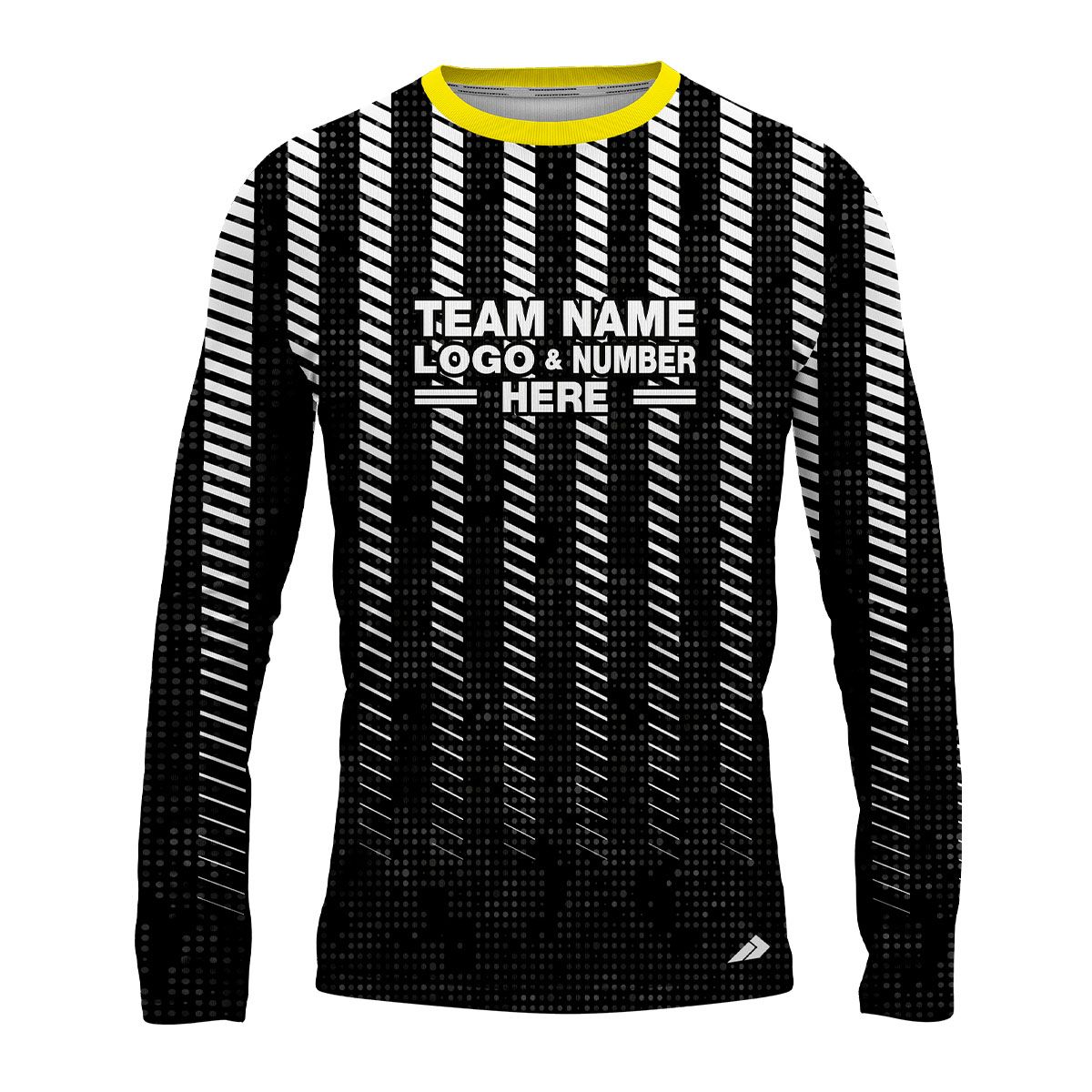 Custom Fully Sublimated Elite Referee Pattern Black Performance Long Sleeves 23698