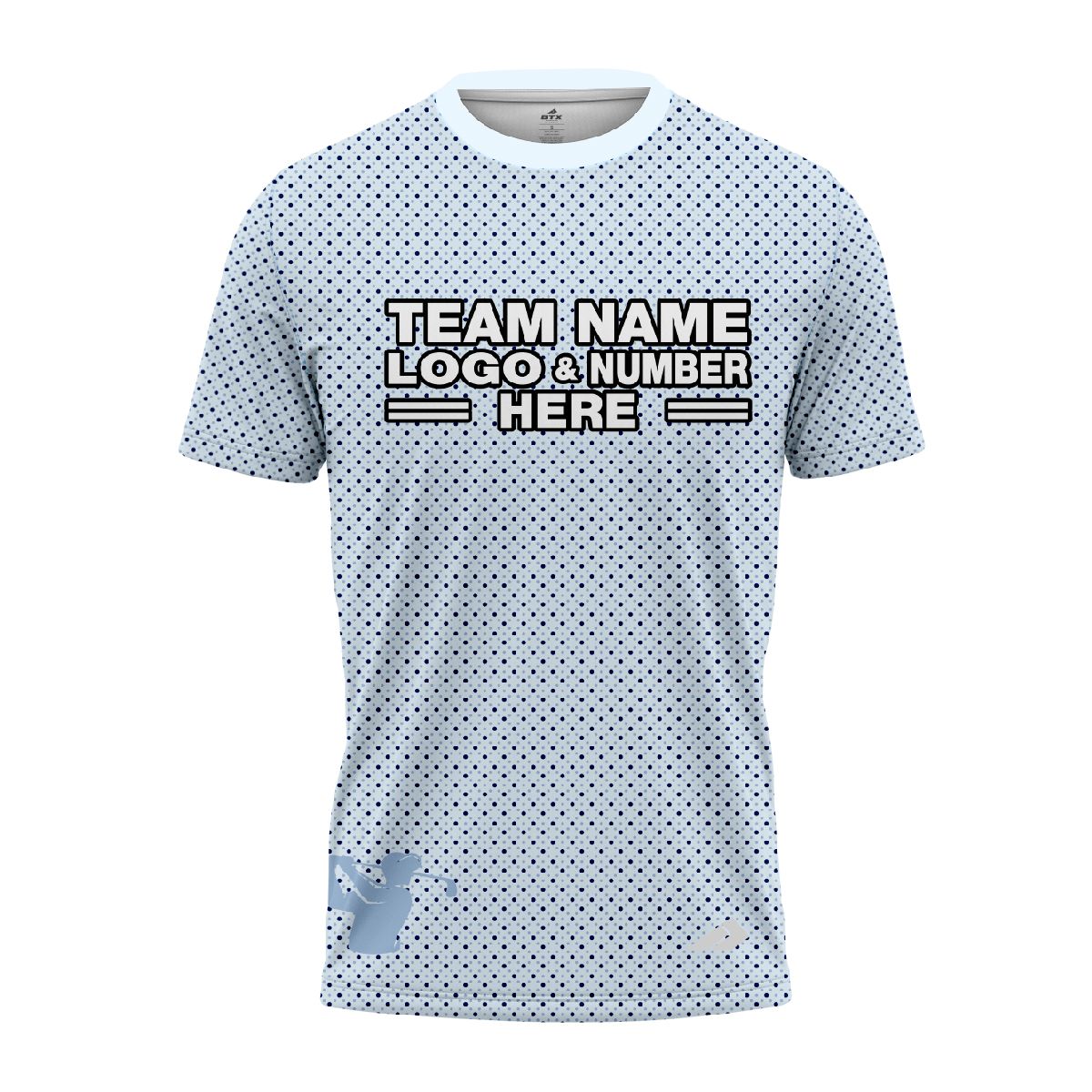 Custom Fully Sublimated Basic Golf Pattern SkyBlue Performance Jersey 23858
