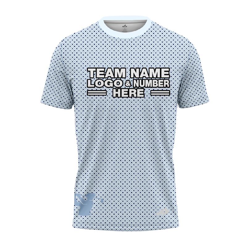 Custom Fully Sublimated Basic Golf Pattern SkyBlue Performance Jersey 23858
