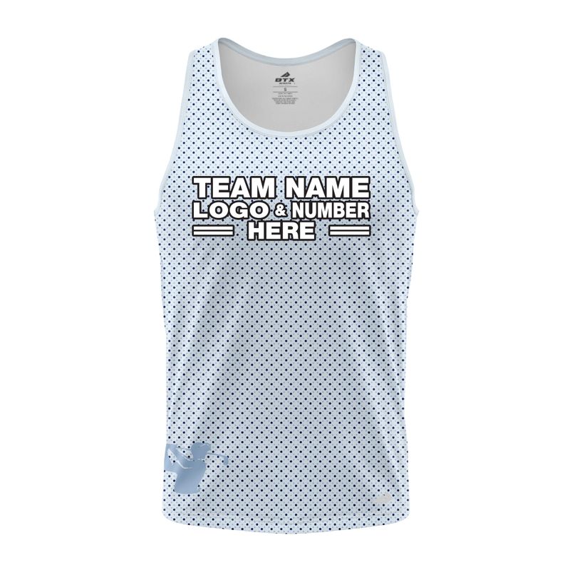 Custom Fully Sublimated Basic Golf Pattern SkyBlue Performance Tank Top 23893
