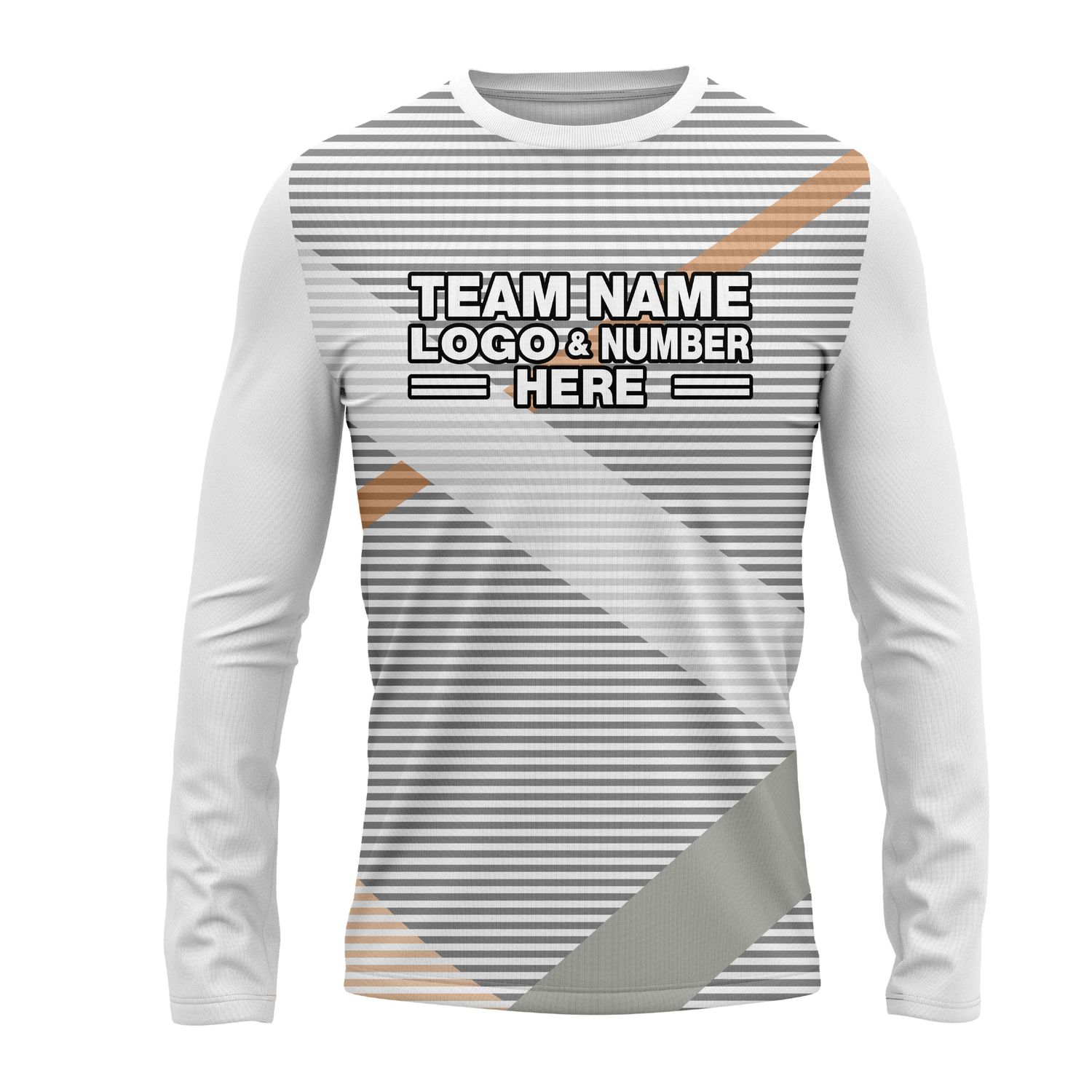 Custom Fully Sublimated Elegant Golf Pattern Faded Performance Long Sleeves 23989