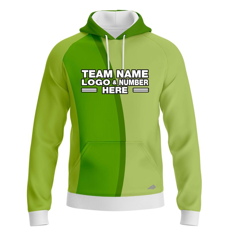 Custom Fully Sublimated Basic Golf Pattern Green Performance Sports Pullover Hoodie 24027