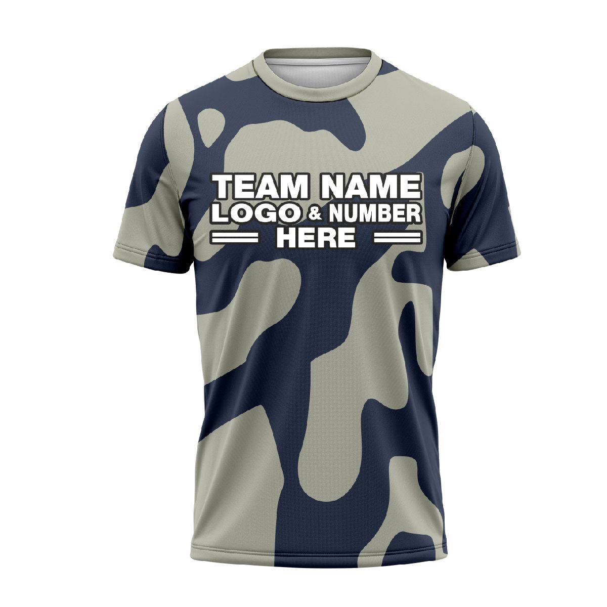 Custom Fully Sublimated Camo Pattern Gray Blue Performance Soccer Uniform Jersey 24129